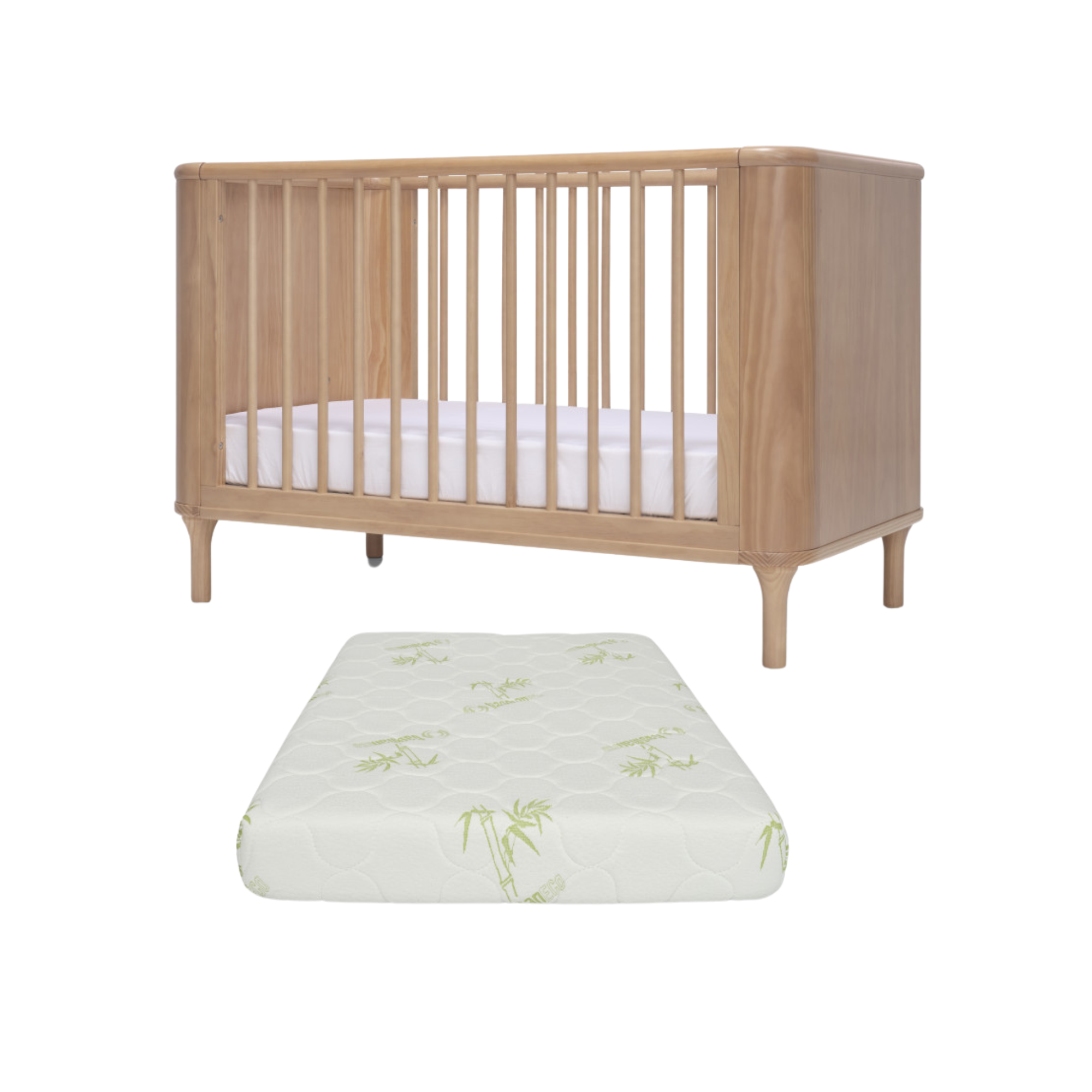 Tasman Eco Willow Cot and Mattress(EOFY Sale SAVE $299) ETA JULY 2025 - Tiny Tots Baby Store