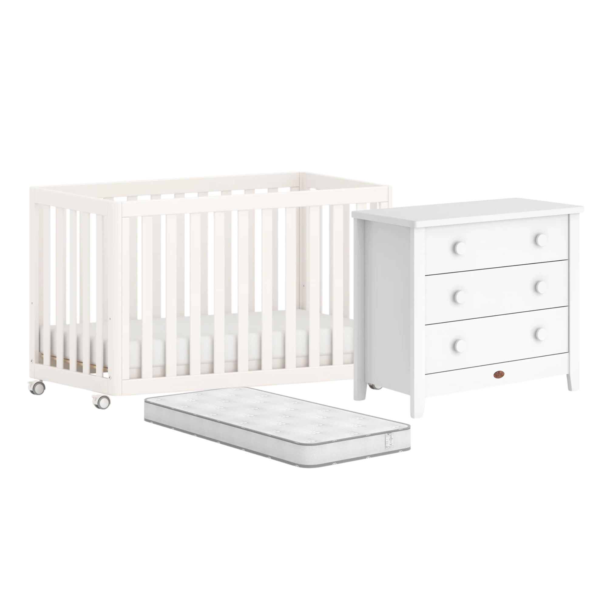 Boori Turin Compact Cot 3 PC Complete Nursery Package - Tiny Tots Baby Store