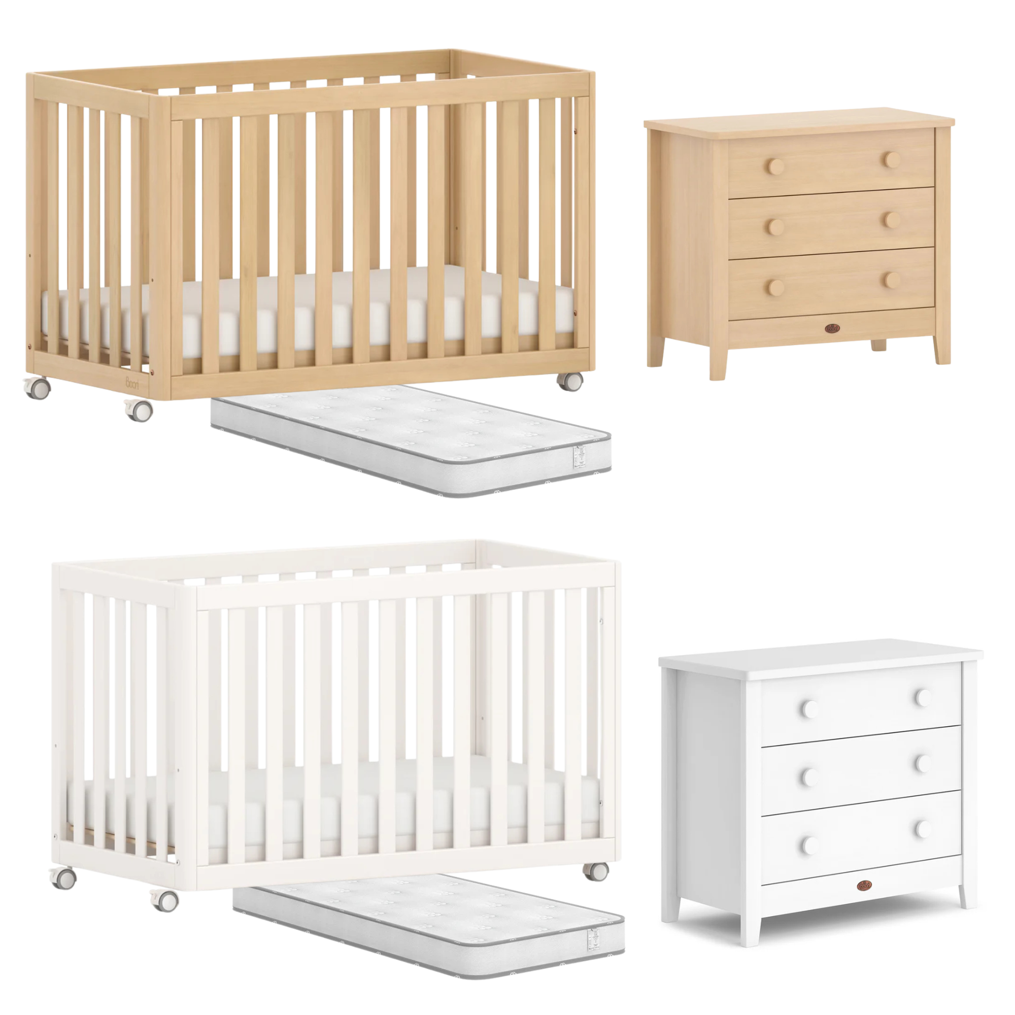 Boori Turin Compact Cot 3 PC Complete Nursery Package - Tiny Tots Baby Store
