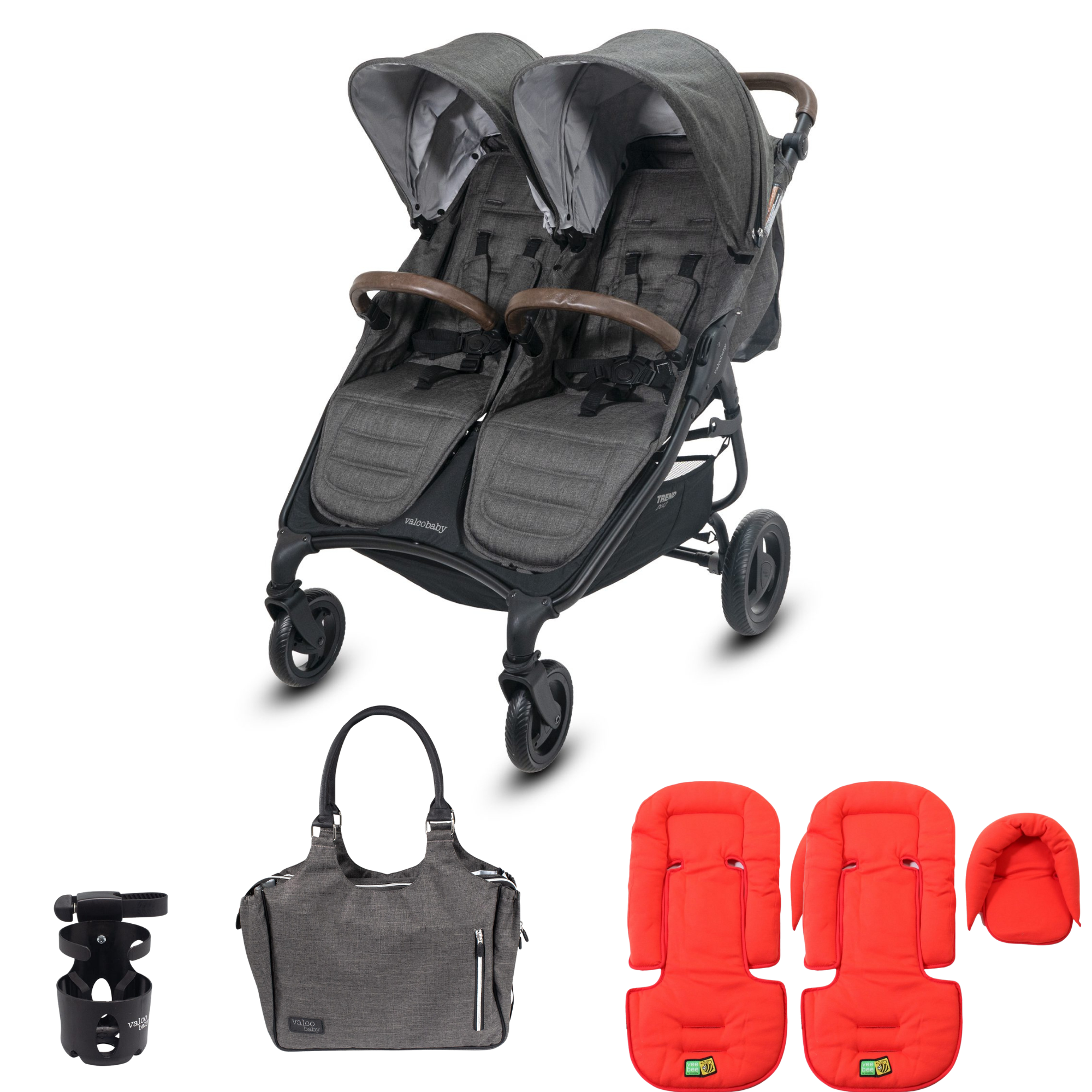 Valco baby TREND Duo Charcoal (Exclusive Gift Pack worth $179)