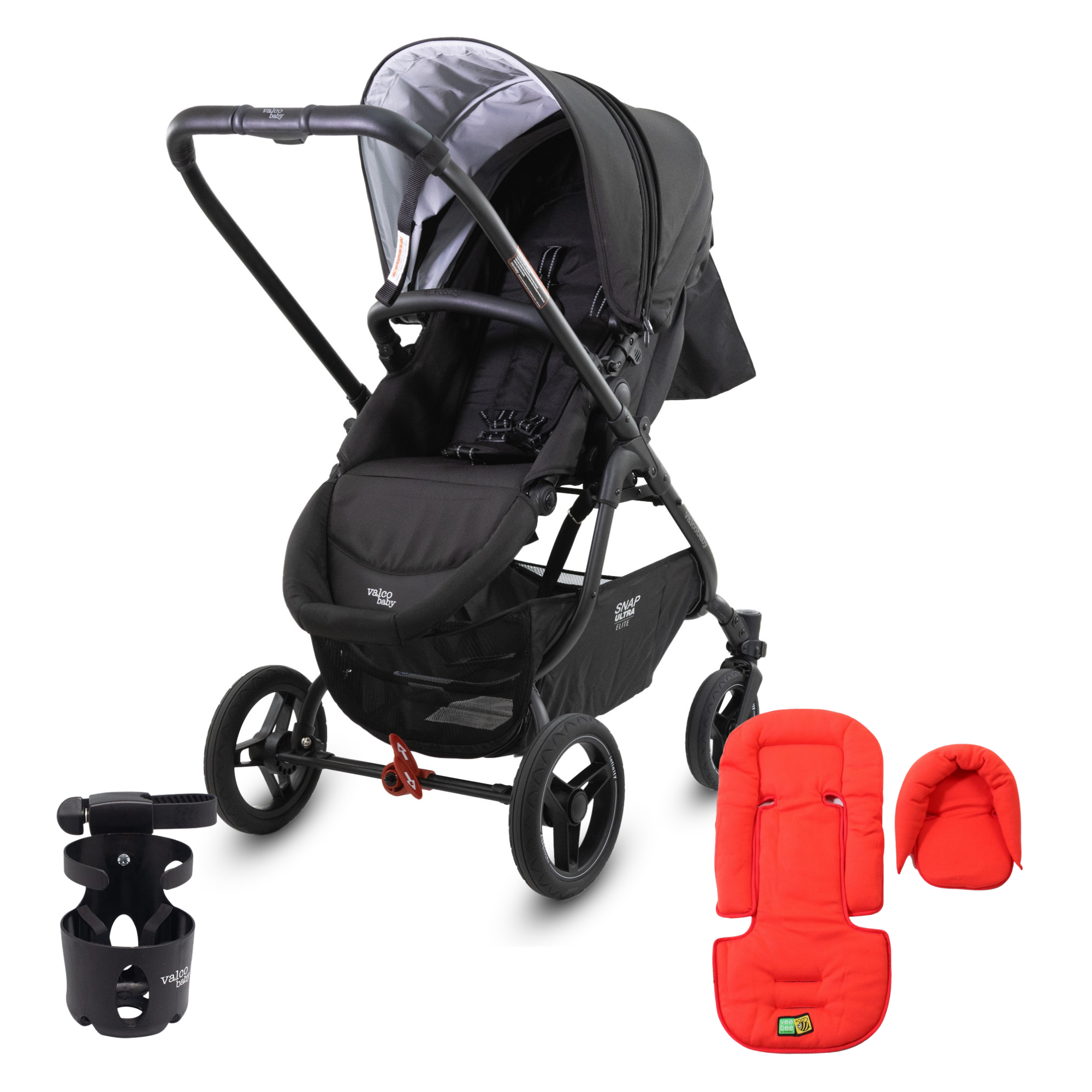 Valco baby SNAP Ultra Elite Liquorice ($50 Exclusive Gift Pack)