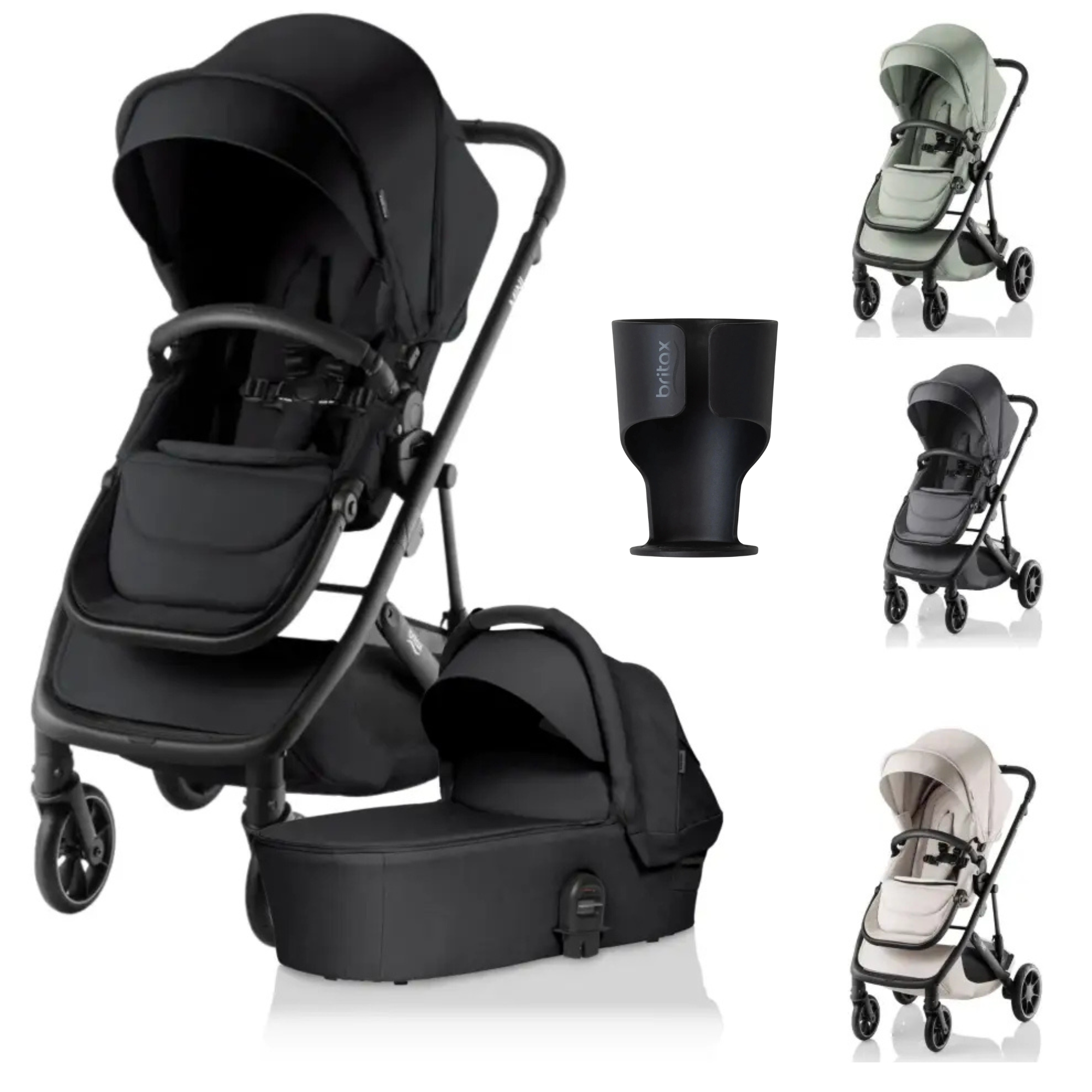 The Britax Mini Stroller with Bassinet | FREE Cup Holder RRP 29.95