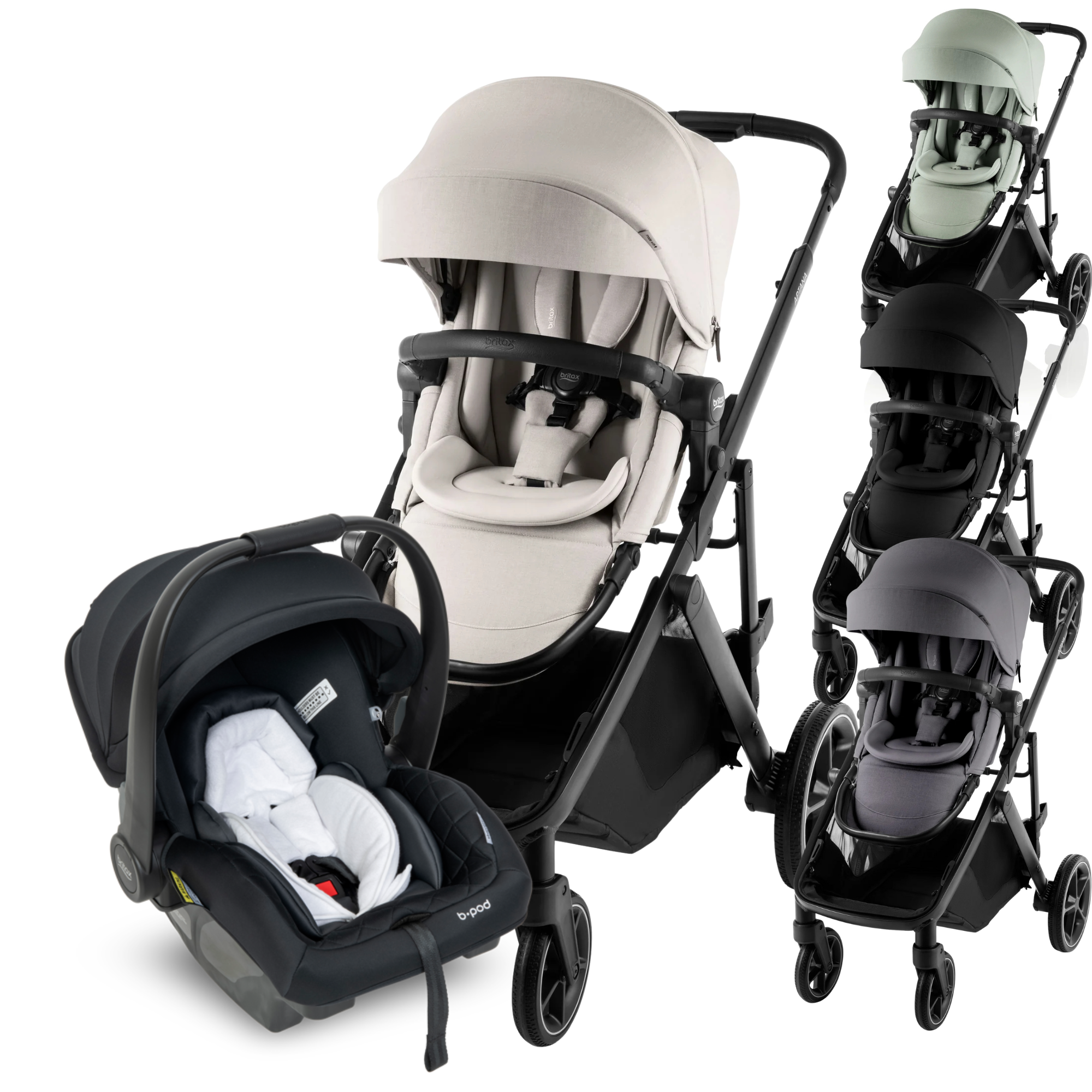 Britax Aptana Stadiam Stroller With BPod  ( GIFTS Worth $89.90)