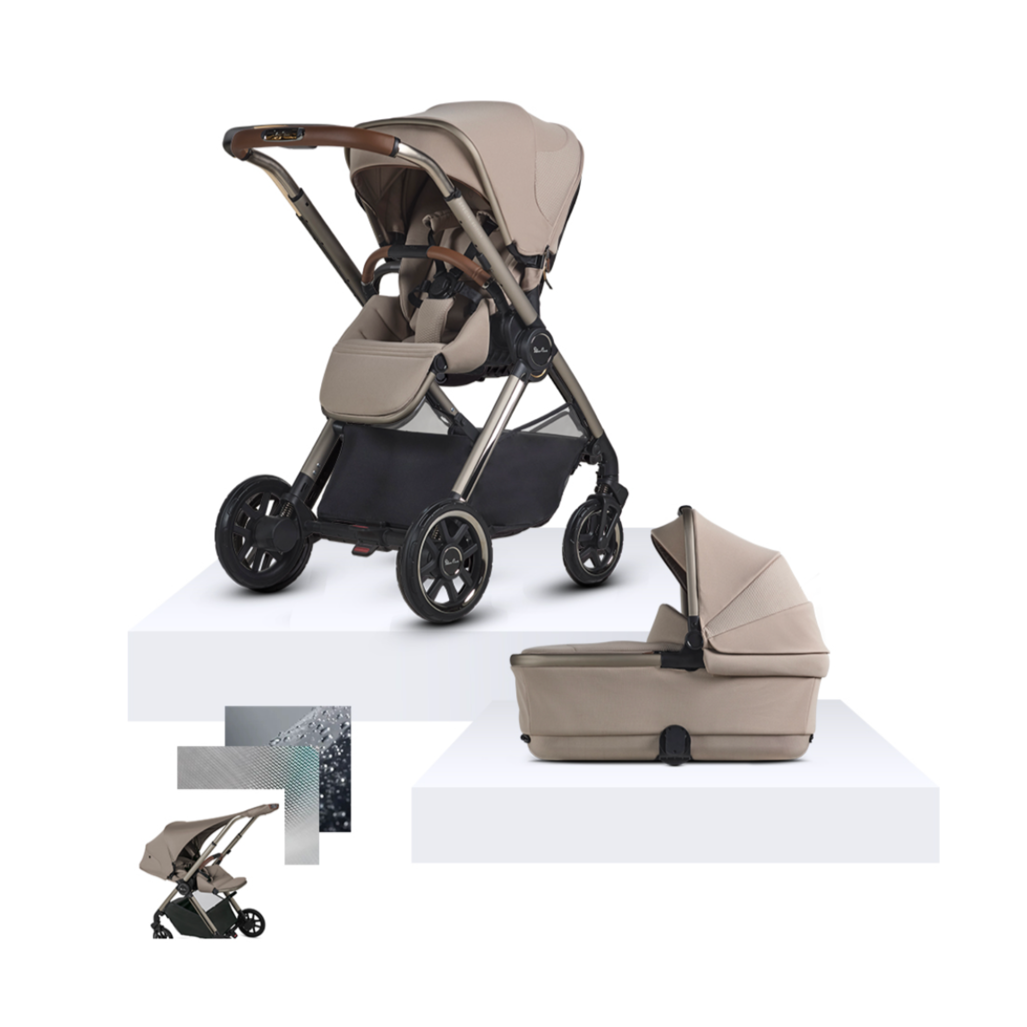 SilverCross Reef 2 FRAPPE with Carrycot | Free Phone Holder & Snack Tray RRP 198