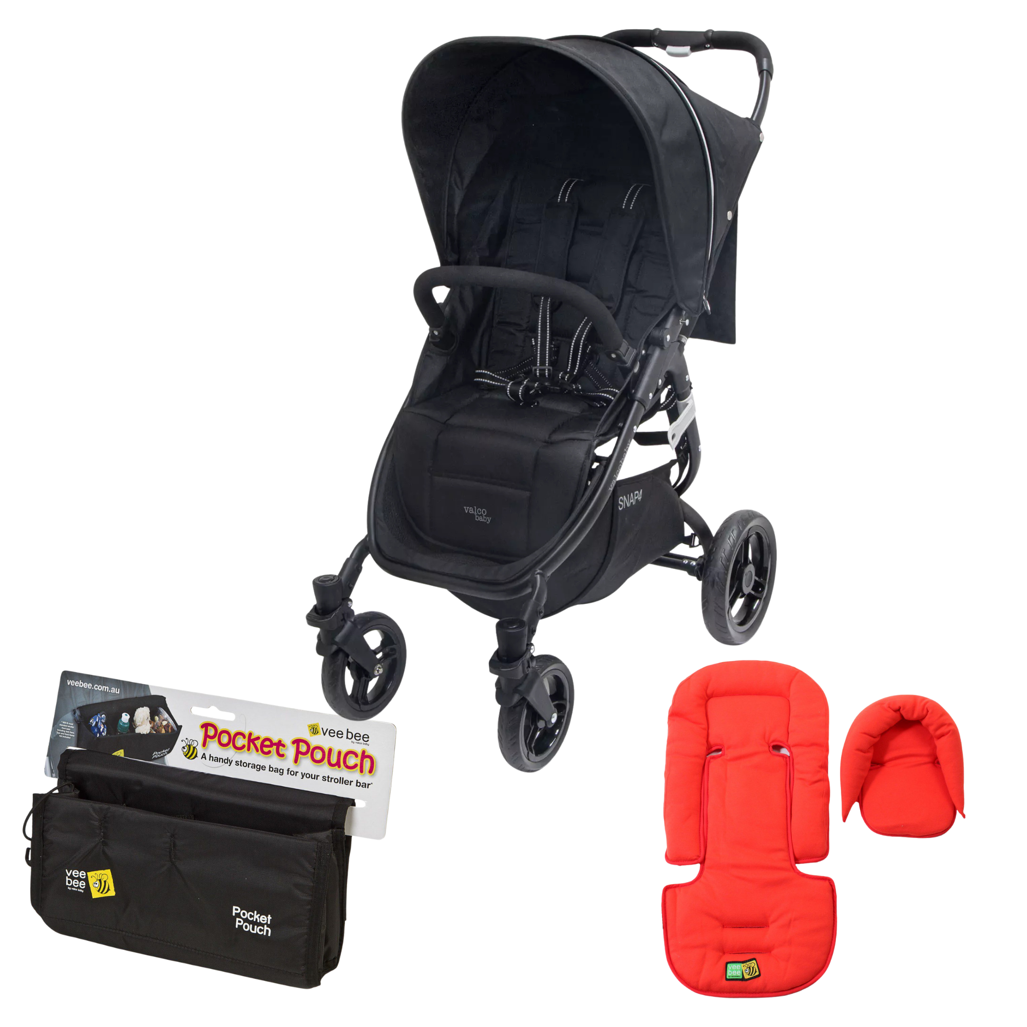 Valco baby SNAP 4 Strollers-Black Beauty