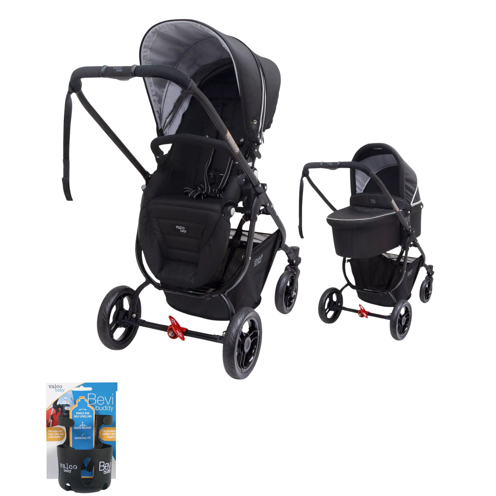 Valco Snap Ergo Pram Valco Baby SNAP Ultra P +Bassinet-Midnight