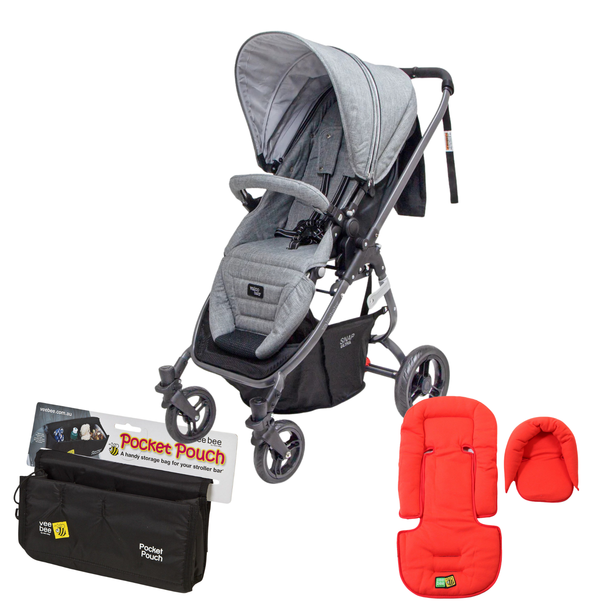 Valco baby Snap Ultra-Tailor Made Stroller -Grey Marle