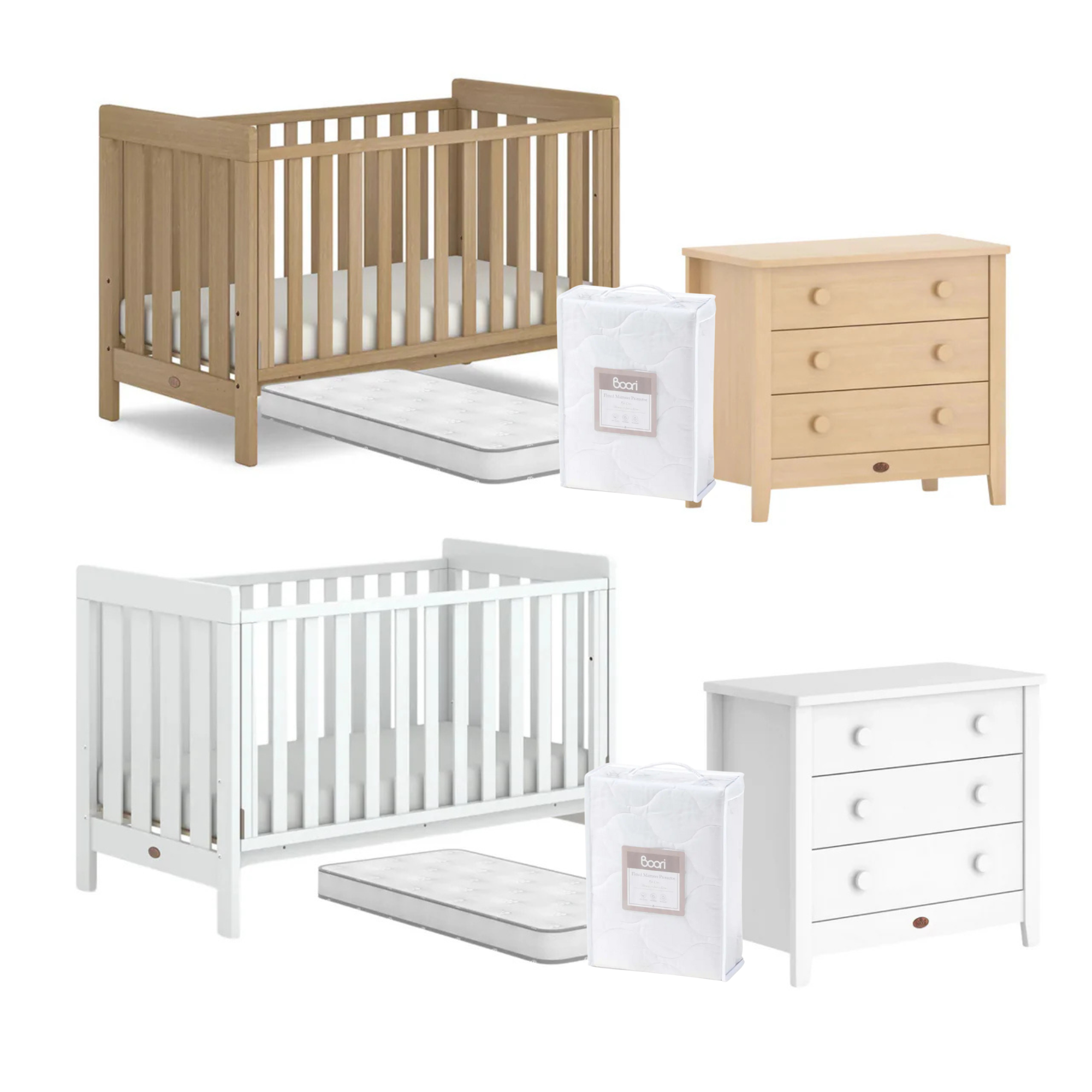 Boori Daintree Cot 3 PC Complete Nursery Package | FREE Mattress Protector Worth $ 49.95