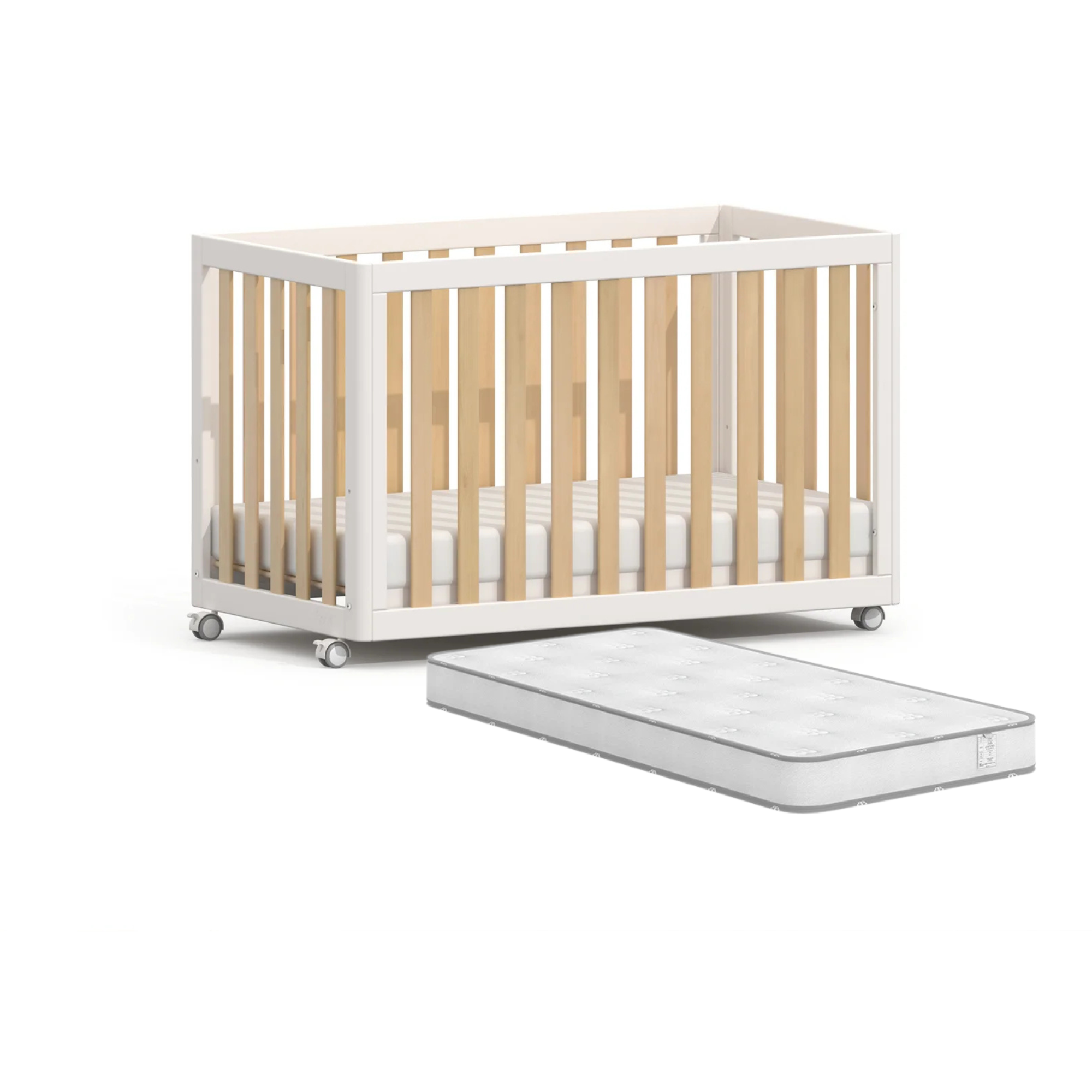 Boori Turin Compact Cot + Mattress 119 x 65cm