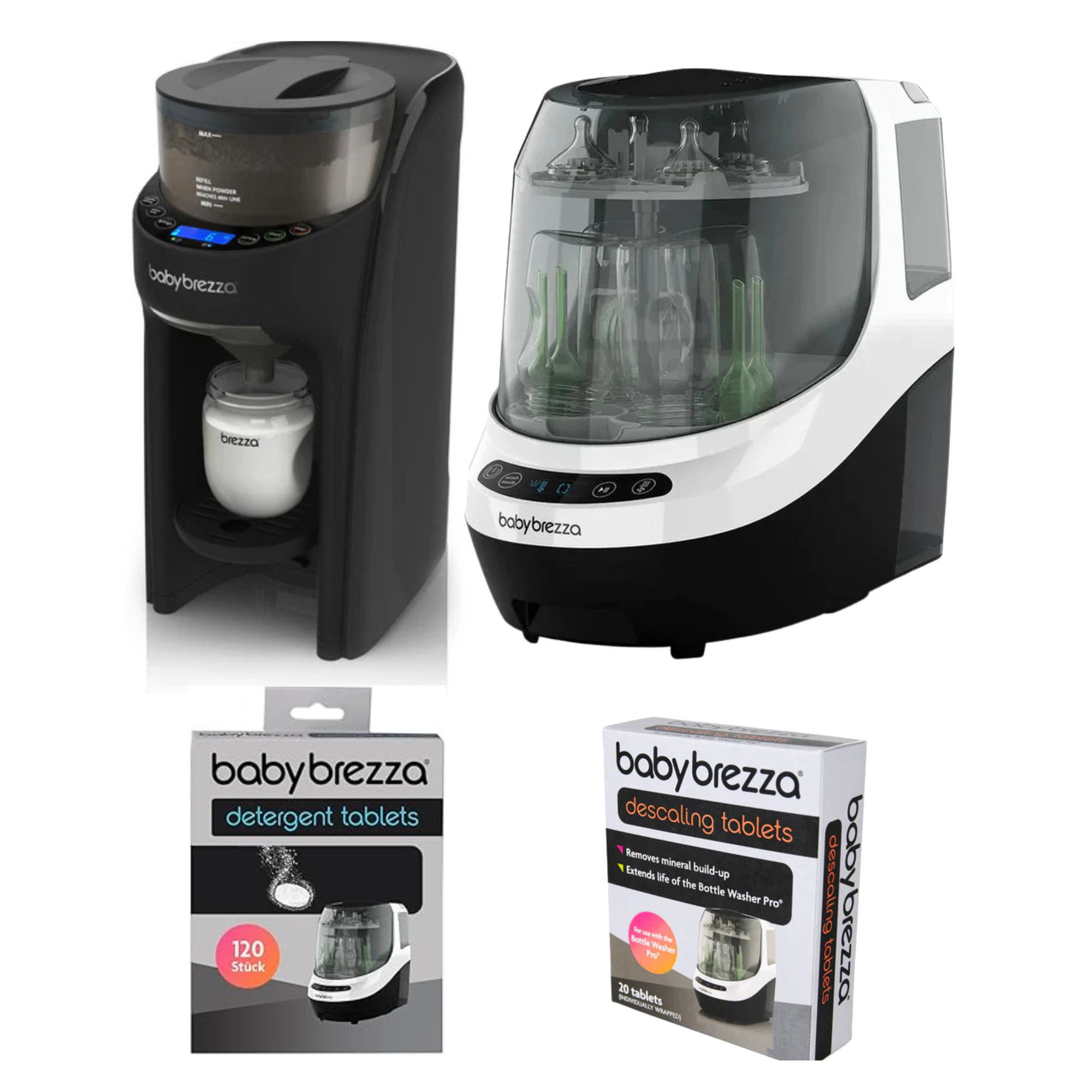 Baby Brezza bottle washer and Formula pro Bundle (Pre Order-Mid Aug) - Tiny Tots Baby Store
