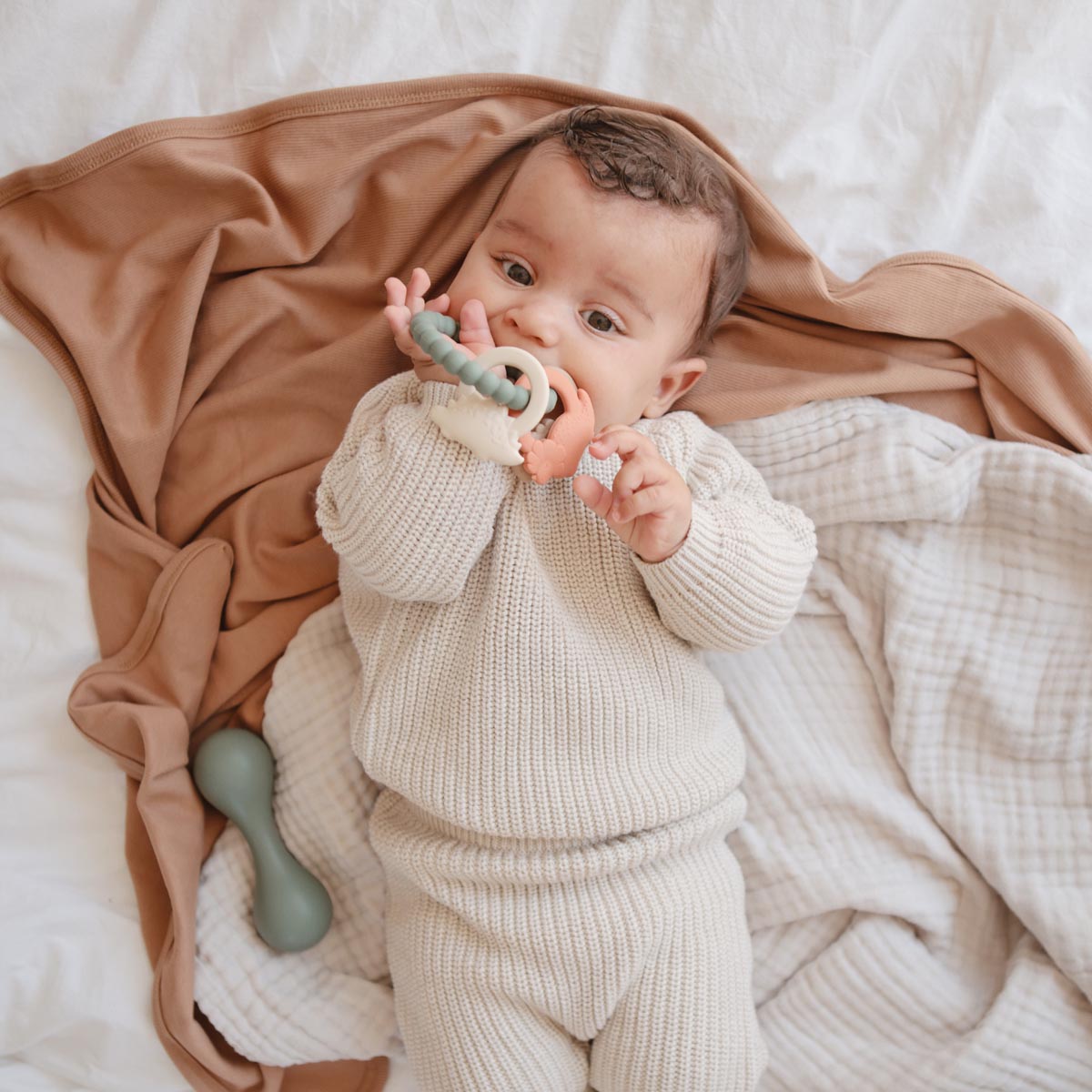 Mushie Teether Rings - Tiny Tots Baby Store