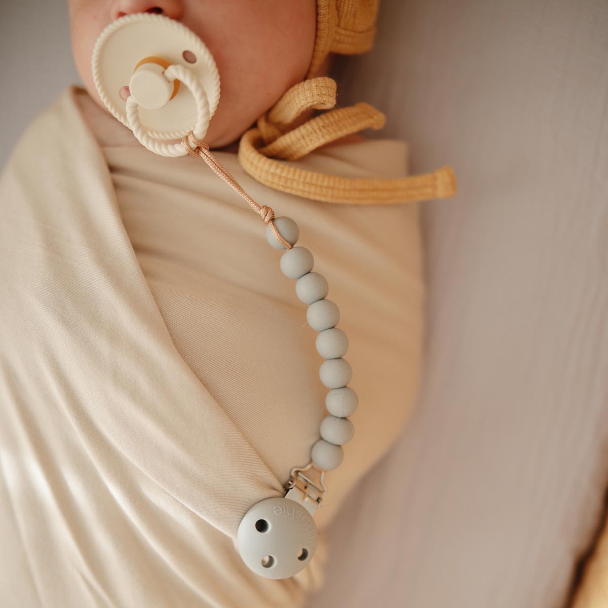 Mushie Halo Pacifier Clip - Tiny Tots Baby Store