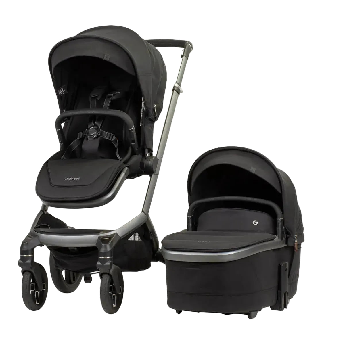 Maxi Cosi Fame Stroller and Bassinet - Twillic Black