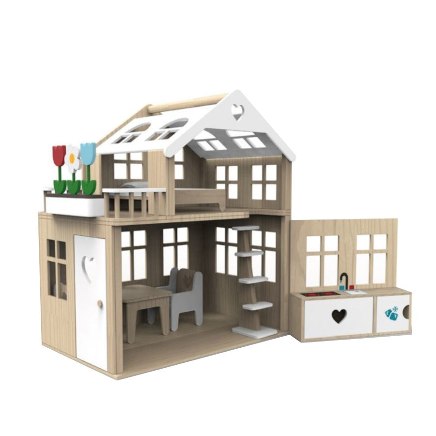 Moover Dolls House White - Tiny Tots Baby Store 