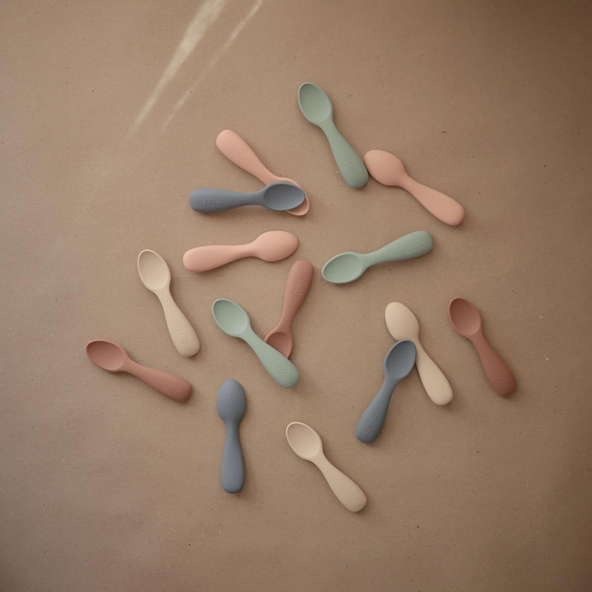 Mushie Toddler Starter Spoons 2 Pack - Tiny Tots Baby Store