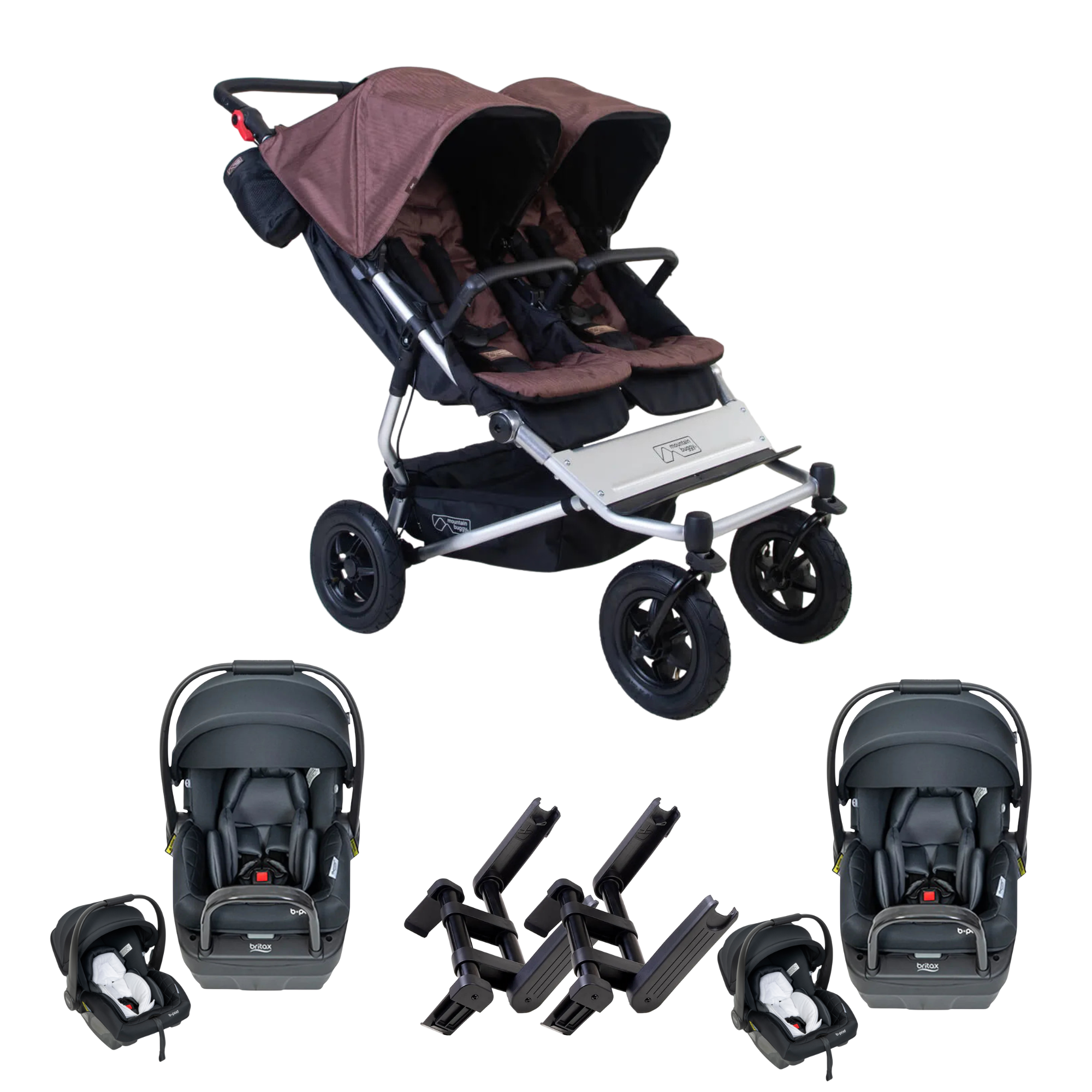 Mountain Buggy duet™ Travel System | B-POD LBW (TWIN)