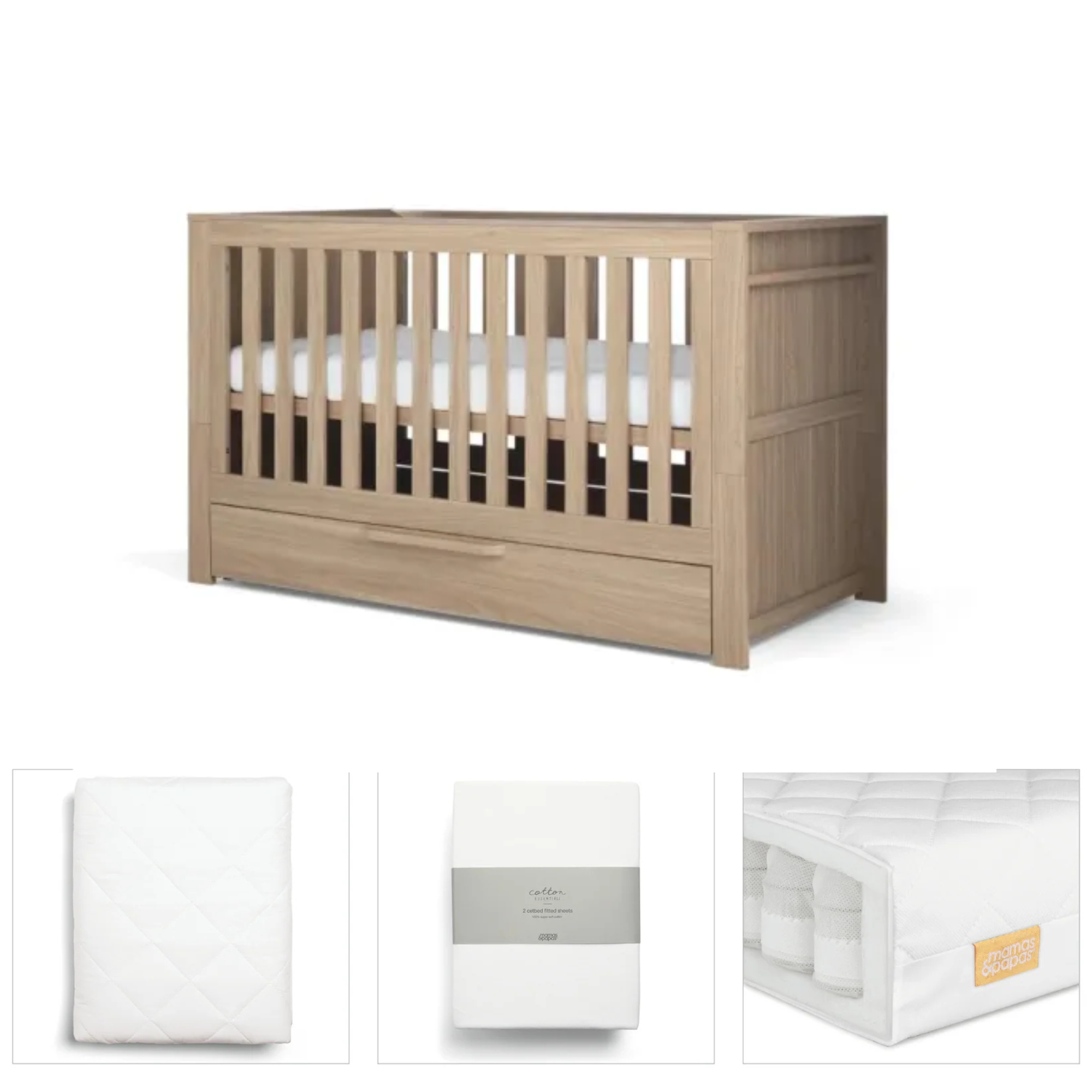 Mamas & Papas Franklin Light Oak 4 Piece Set | ETA Early Dec