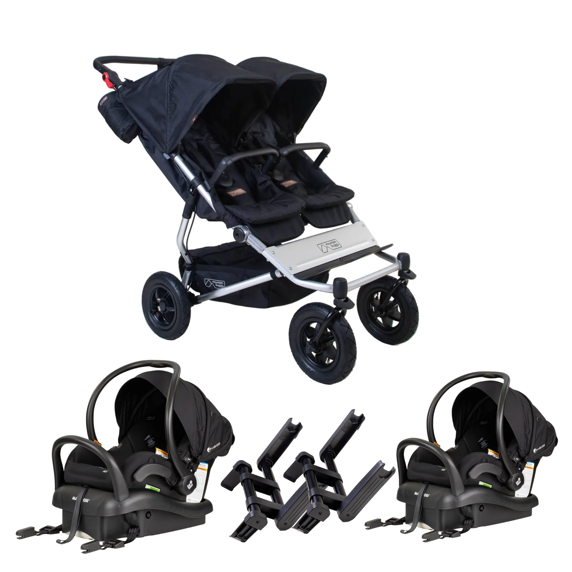 Mountain Buggy duet™ Travel System | Maxi Cosi Mico Plus With Isofix Capsule (TWIN)