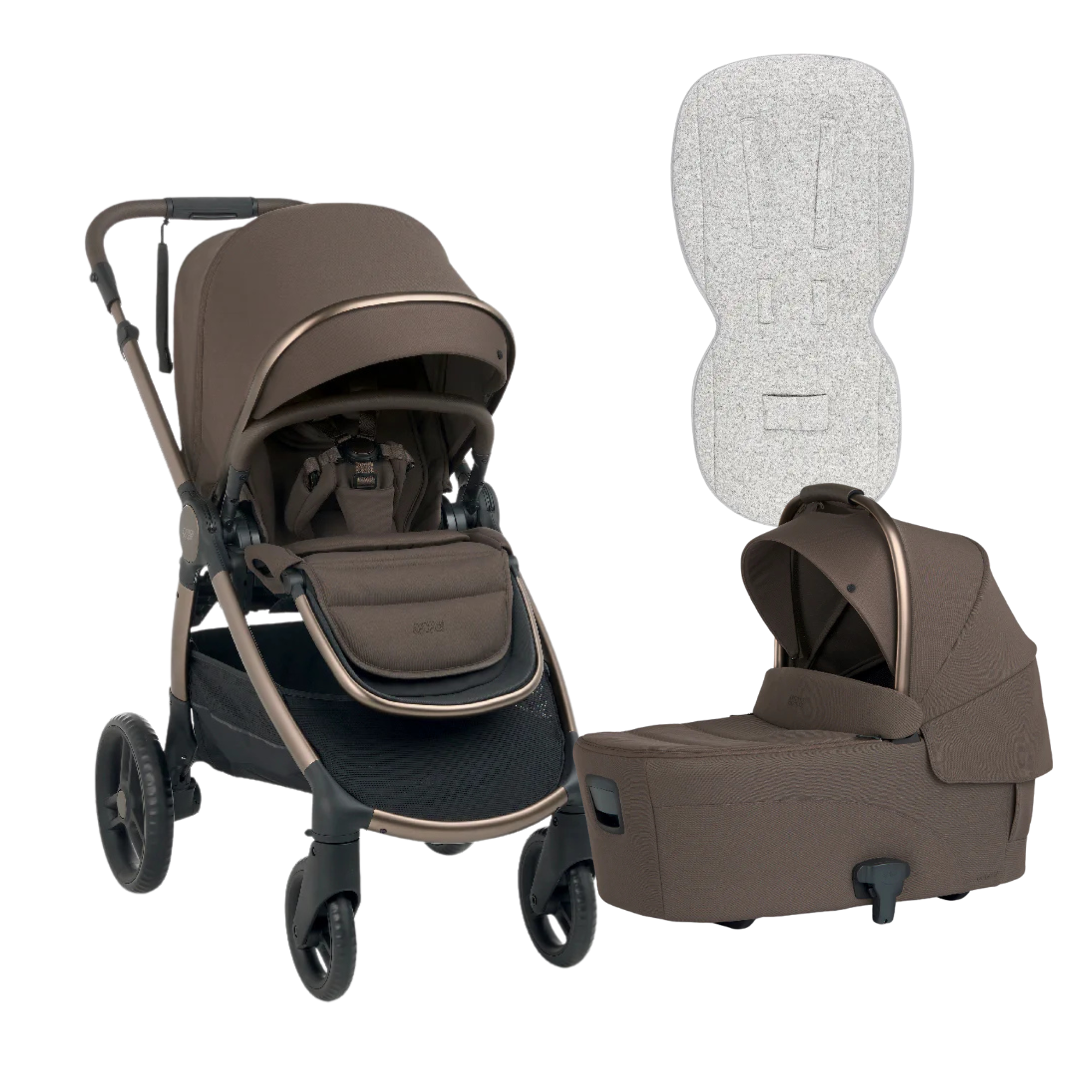 Mamas & Papas Ocarro2 All -Terrain Pram Bundle - Crema BONUS GIFT $49.95