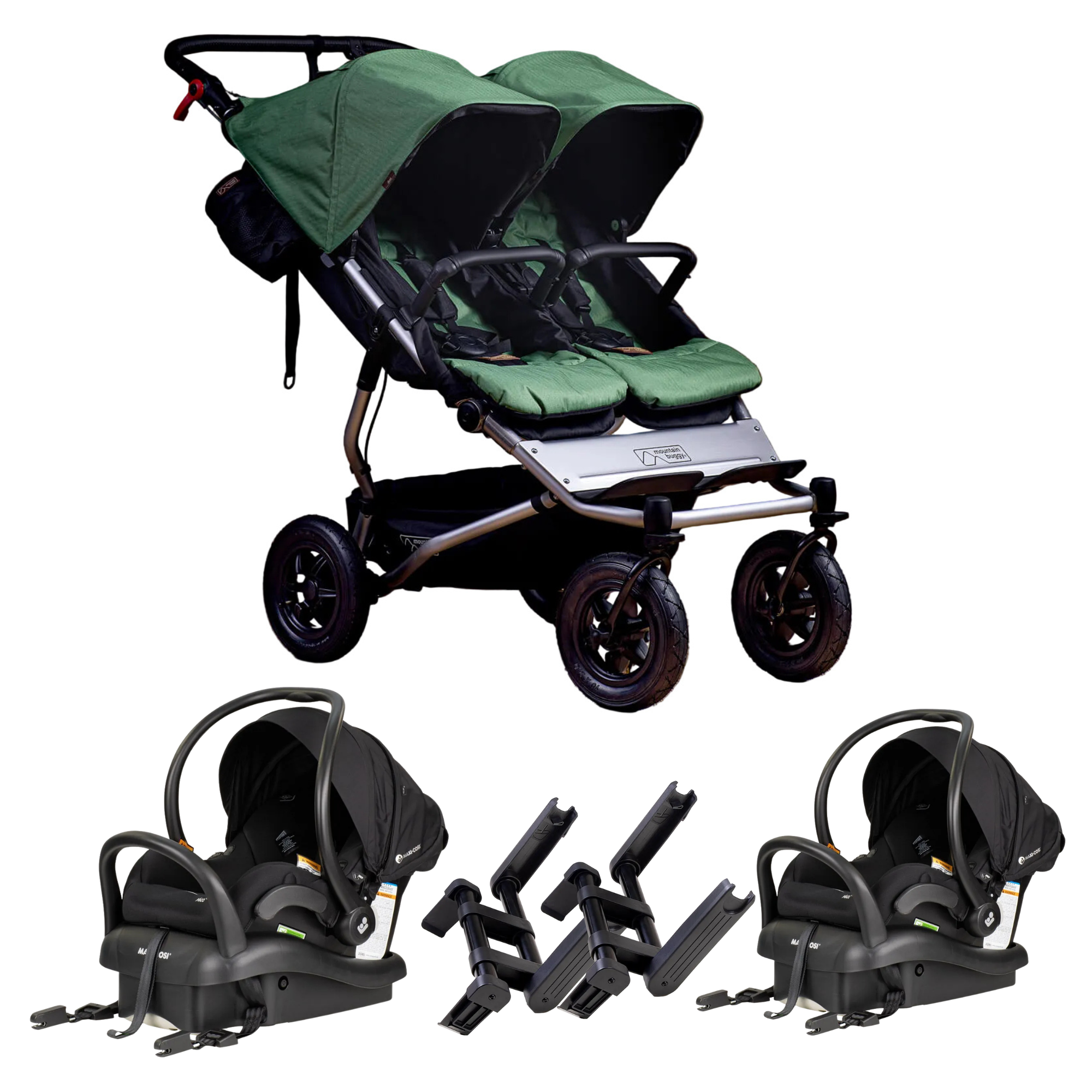 Mountain Buggy duet™ Travel System | Maxi Cosi Mico Plus With Isofix Capsule (TWIN)