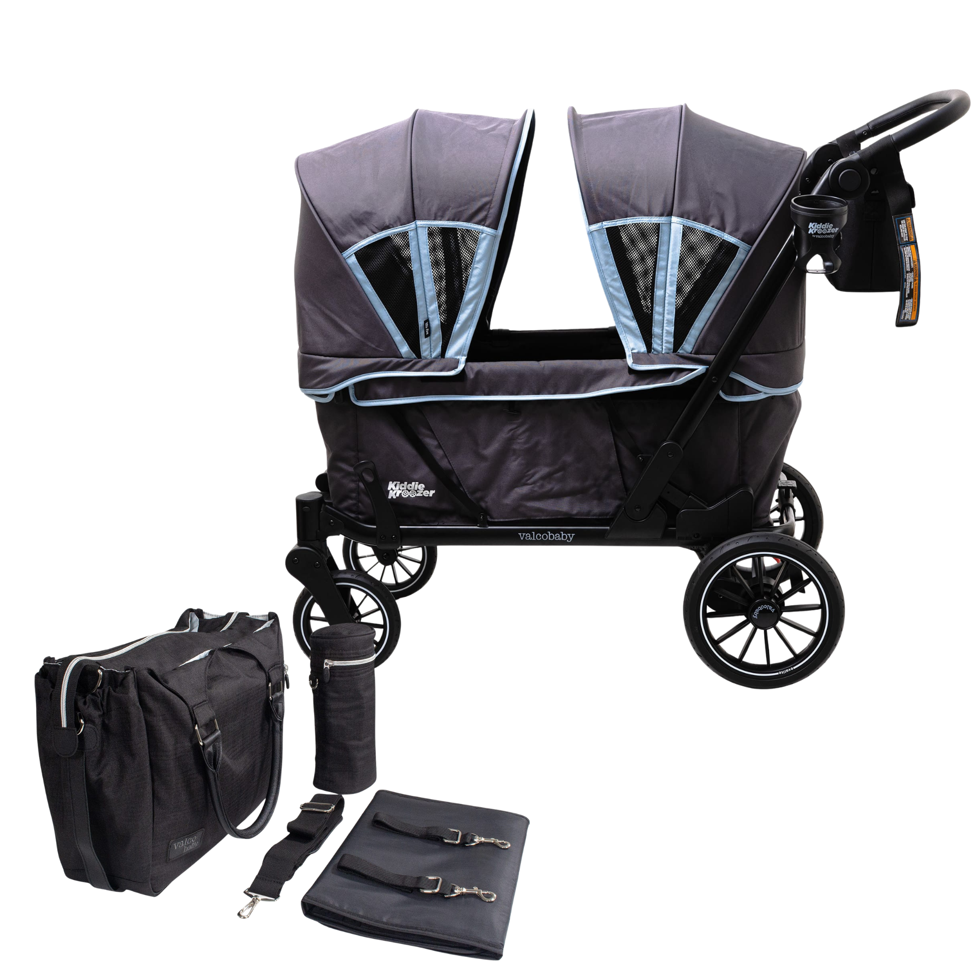 Valcobaby Kiddie Kroozer Wagon Stroller-GREY | Bonus GIFT offer