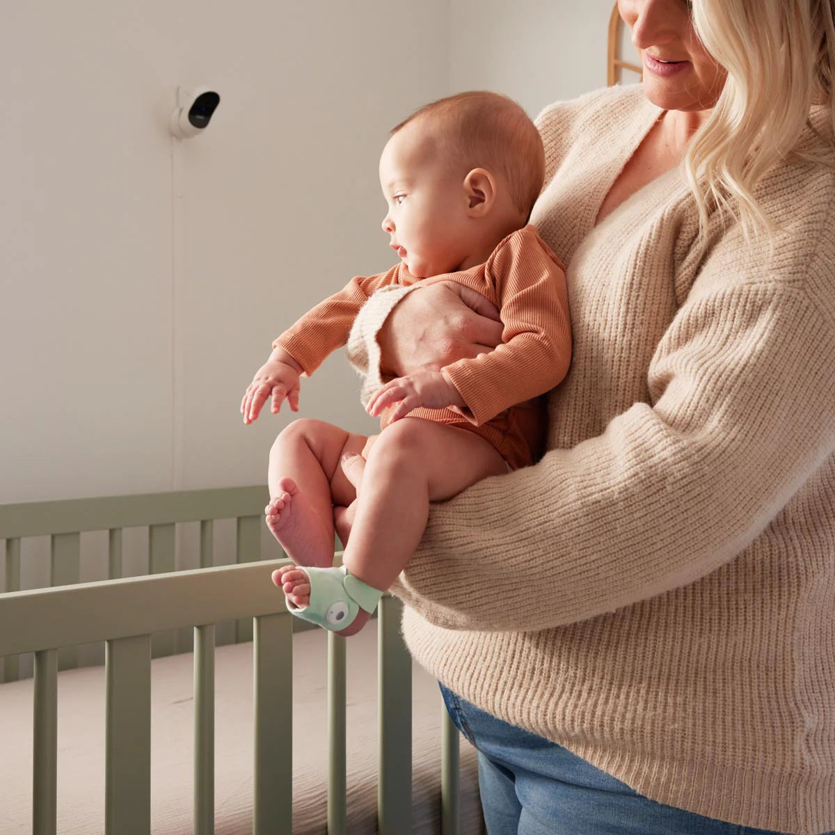 Owlet Dream Sock and Cam 2 Duo Dusty Rose