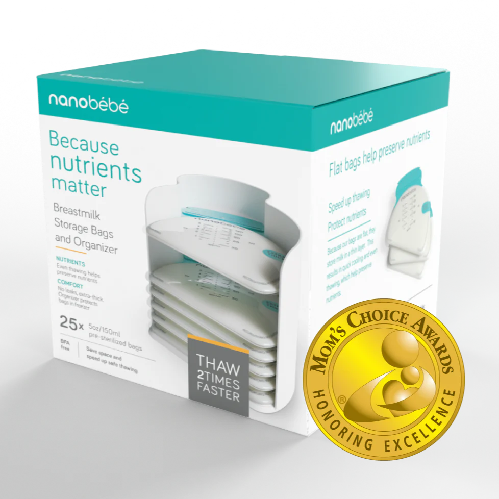 Nanobebe 25 Breastmilk Storage Bags & Organiser