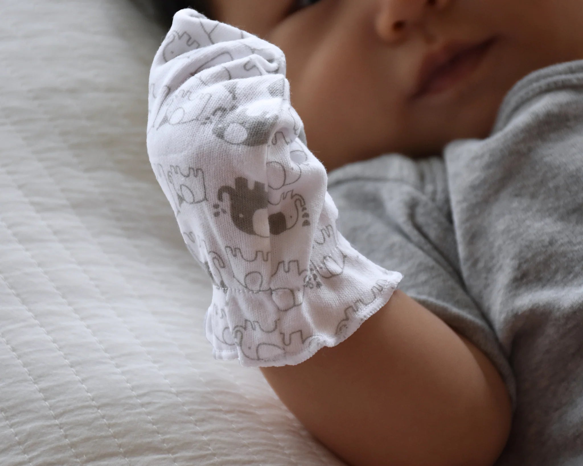Playette 3 Pack Newborn Elephant Mittens