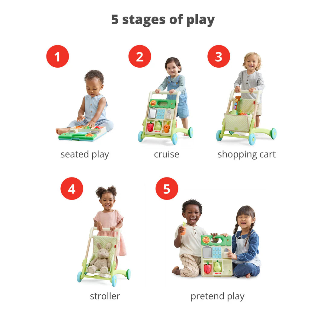 SKIP HOP FARMSTAND GROW ALONG 5-IN-1 ACTIVITY WALKER