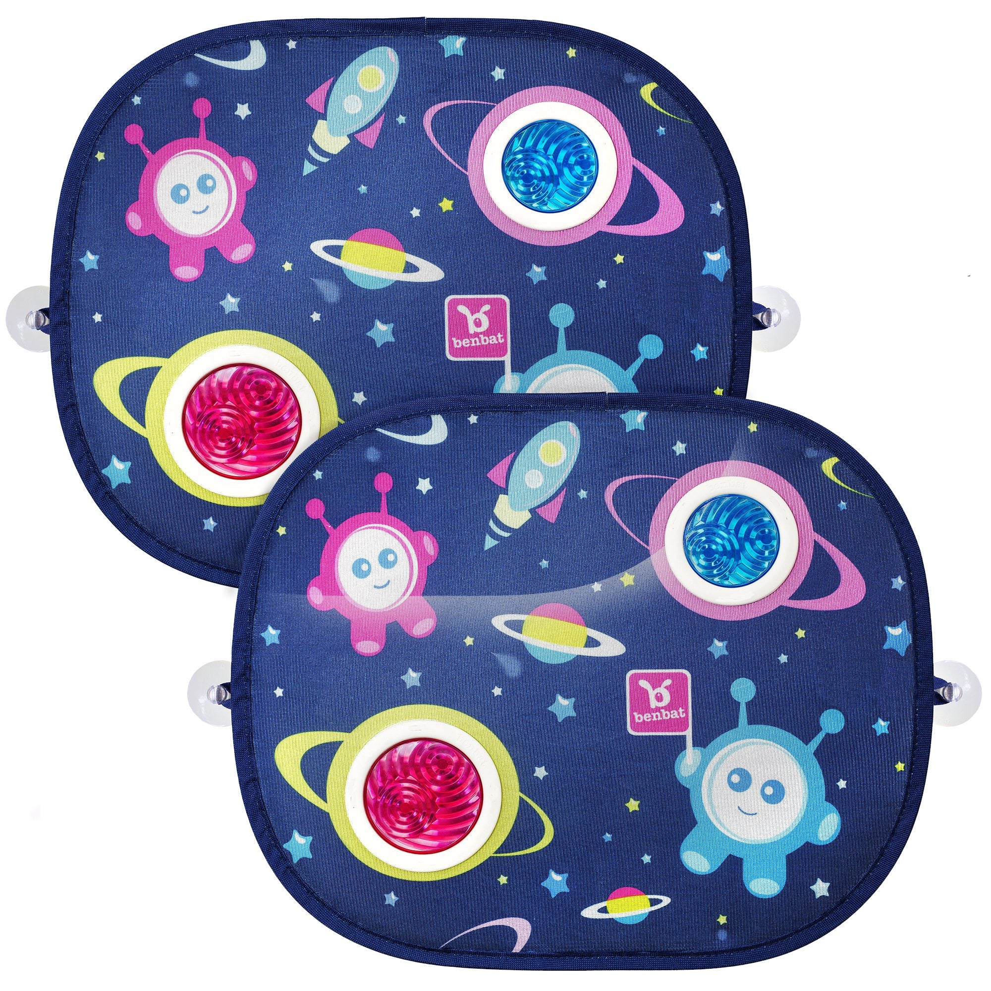 Benbat 44cm Bubble Dreams Baby 0m+ Sunshade Car Seat Window Shield Cover (2pk)