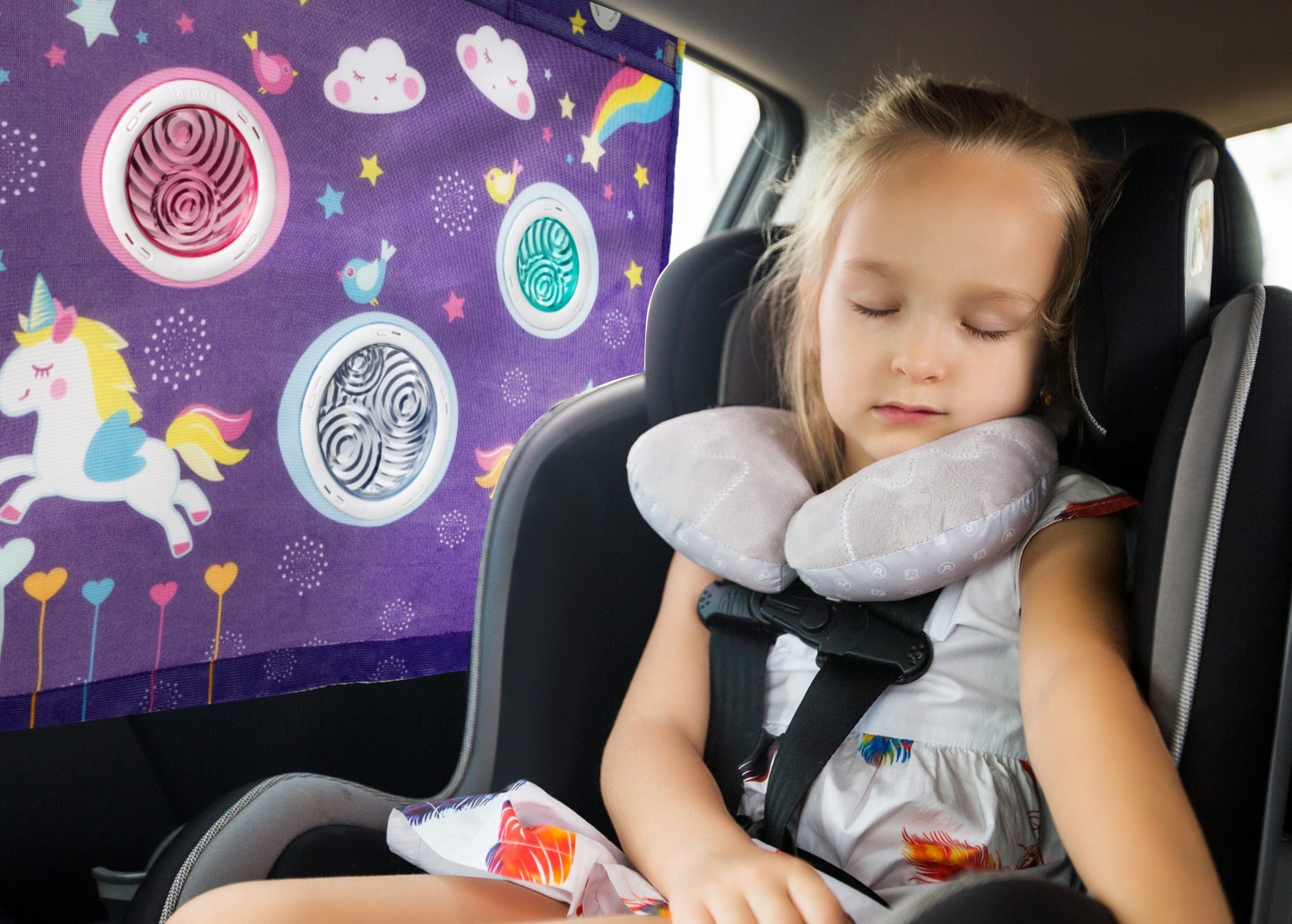 BenBat Unicorn XL Baby 0m+ Sunshade Car Seat Window Shield Cover