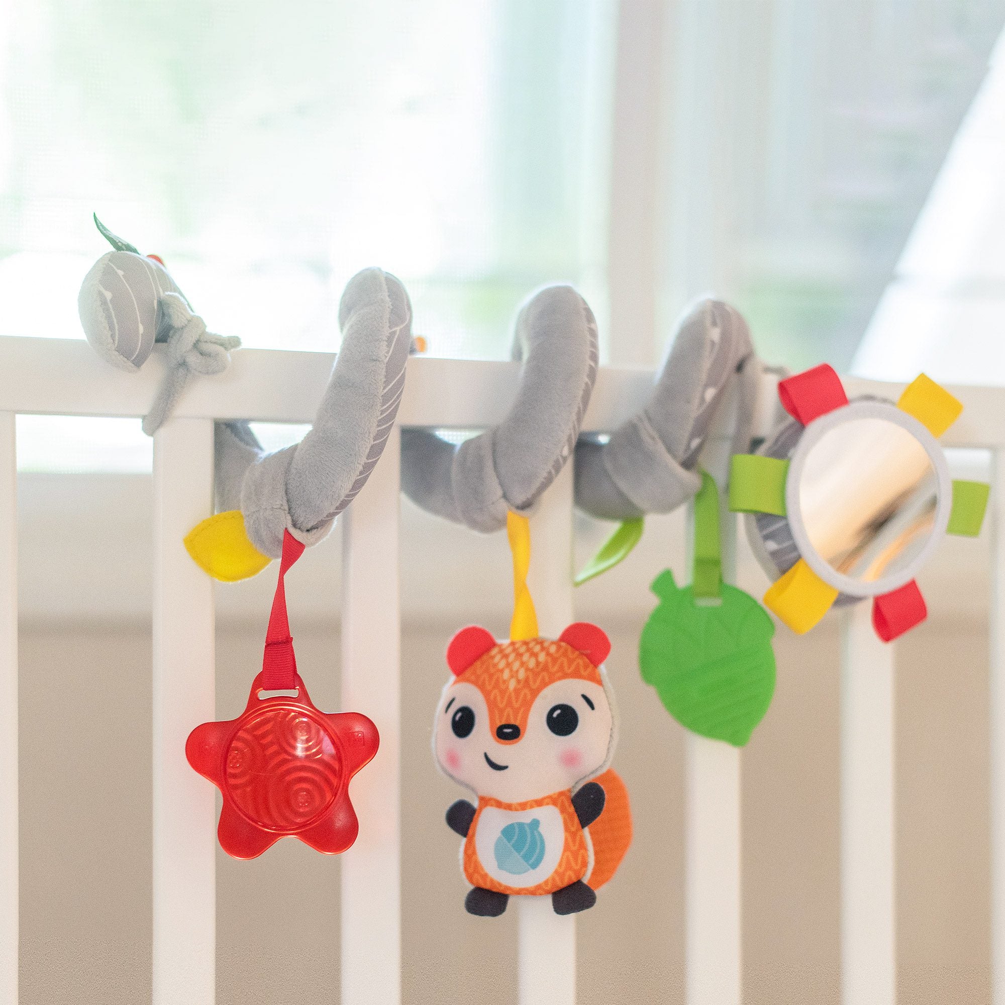 BenBats Spiral Dazzle Plush Toy for Car Seat & Pram