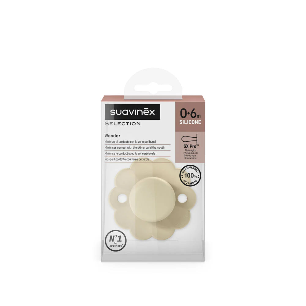 Suavinex Wonder SX Pro Soother 0-6 Months - Whitecap Gray