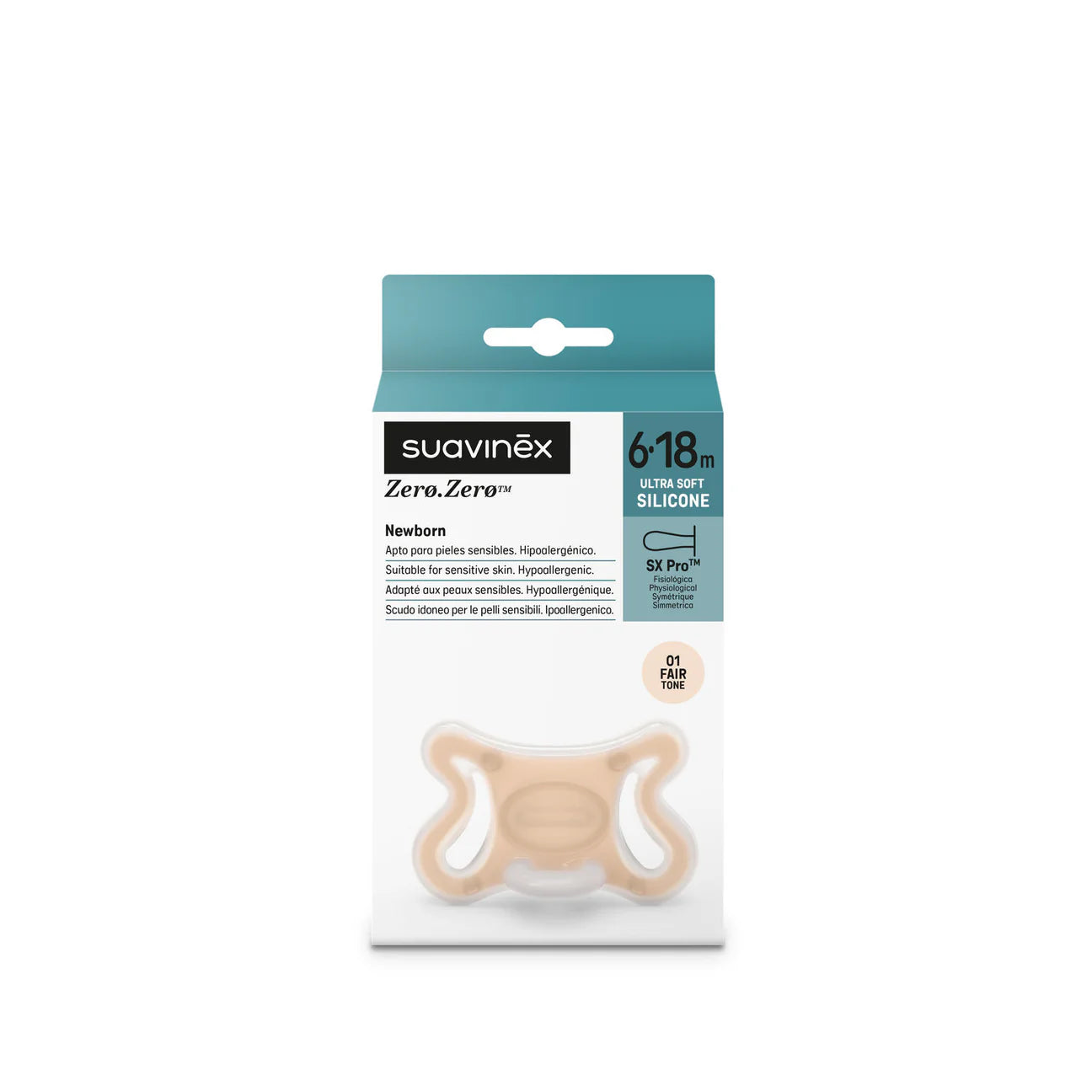 Suavinex Zero Zero Physiological Silicone Soother 6-18 Months