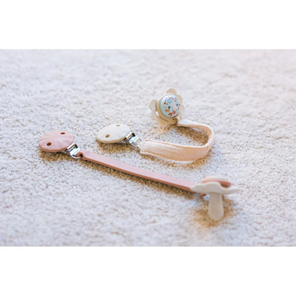 Suavinex Wonderland Soother Clip With Ribbon - Pink