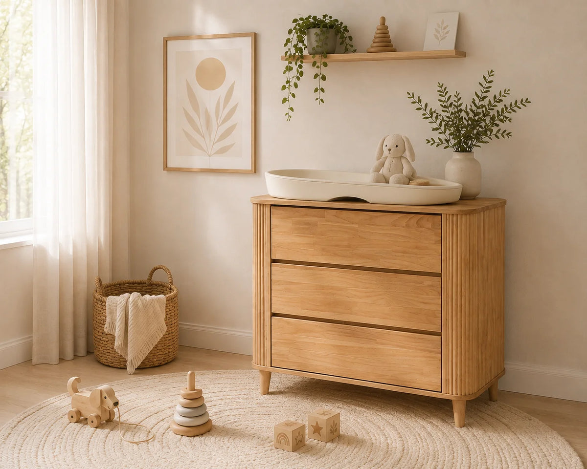 Cocoon Scandi 3-Drawer Dresser Sandstone