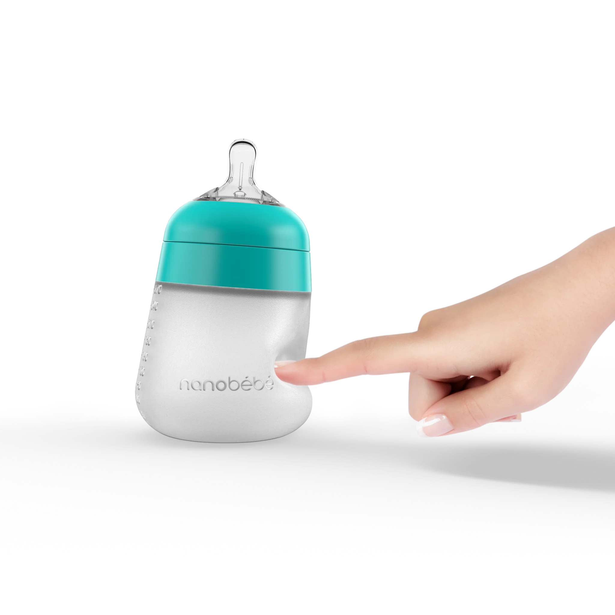 Nanobebe Flexy Silicone Bottle 3pk- WHITE