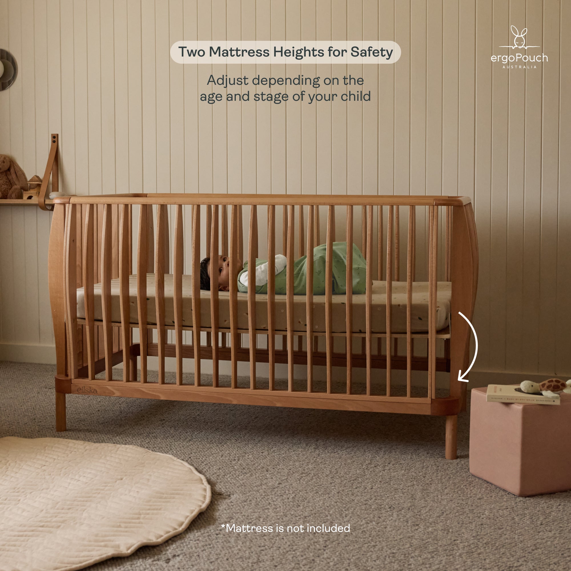 ErgoPouch Ellska Skye Cot Premium Package (Pre-Order Dispatch February 2026)
