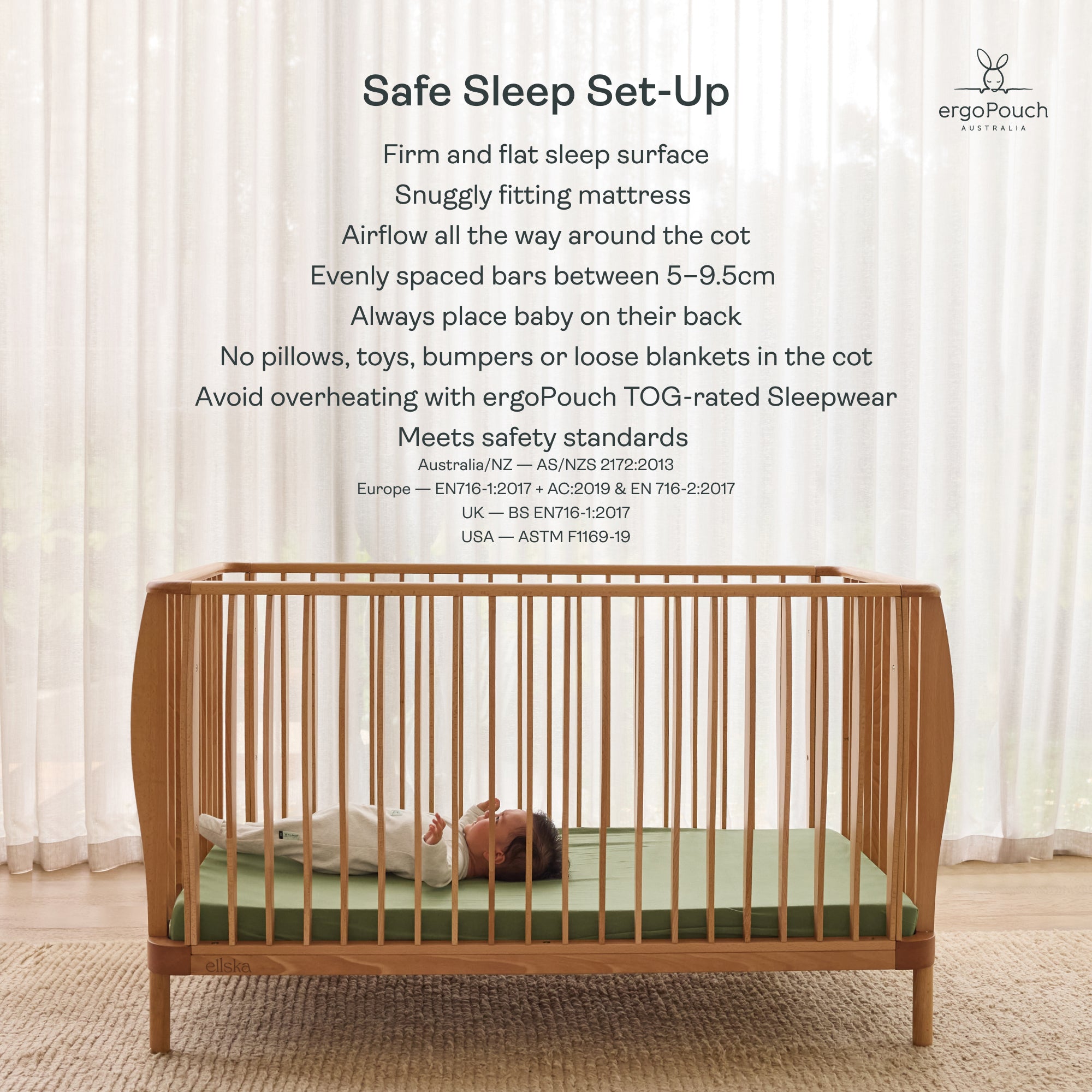 ErgoPouch Ellska Skye Cot Premium Package (Pre-Order Dispatch February 2026)