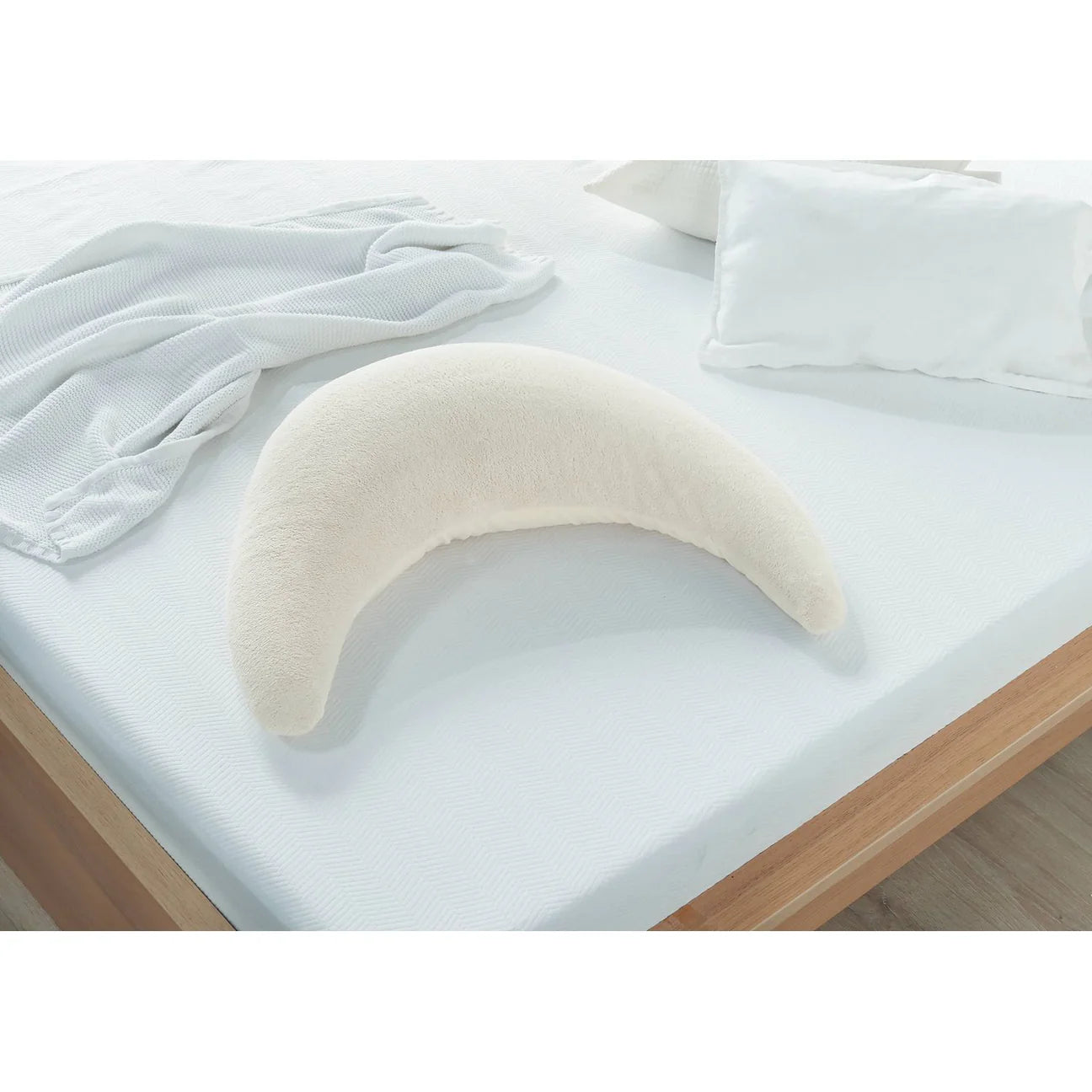 Theraline Plushy Moon Cuddle & Nursing Pillow - Cream