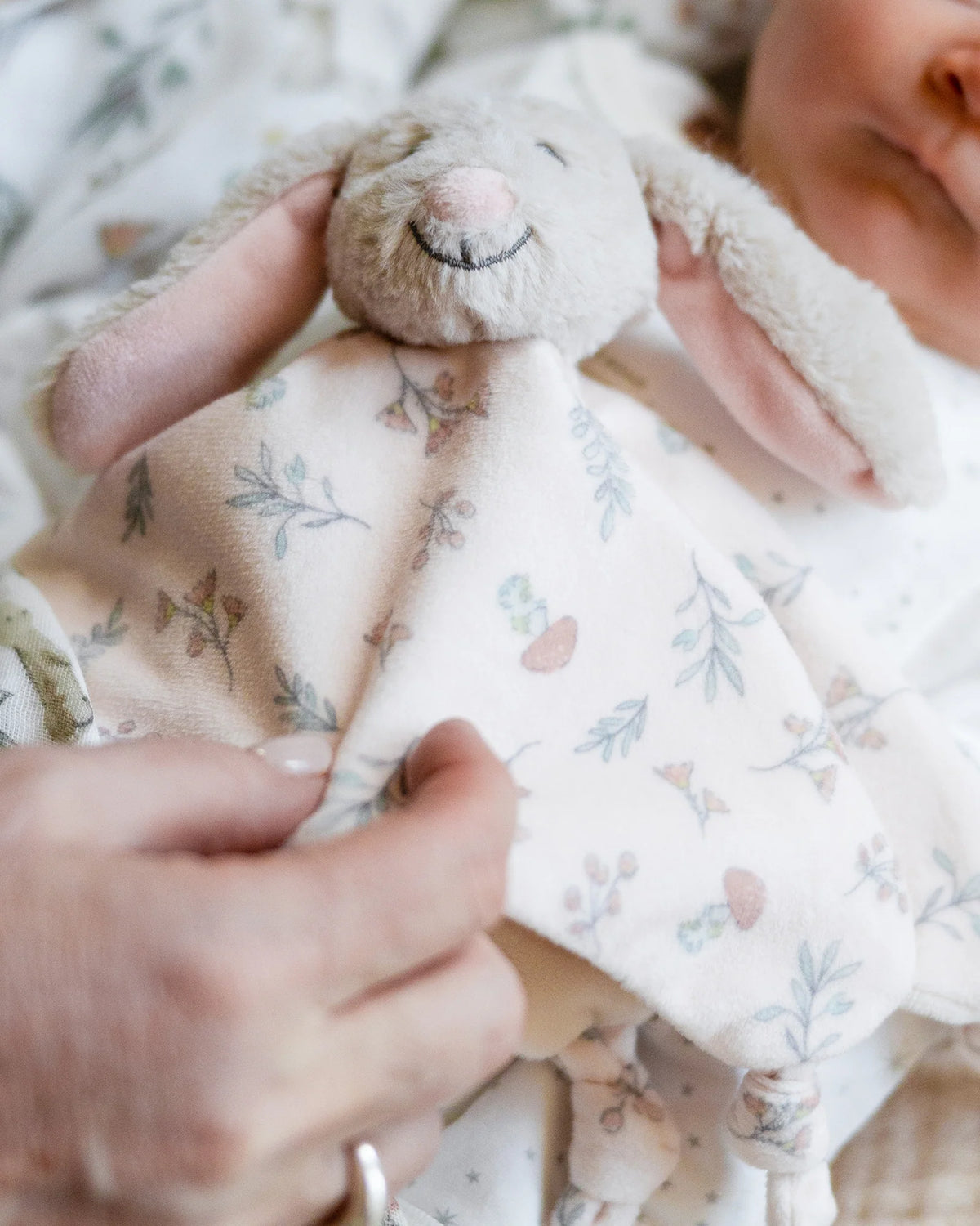 Little Linen Baby Comforter / Security Blanket - Harvest Bunny