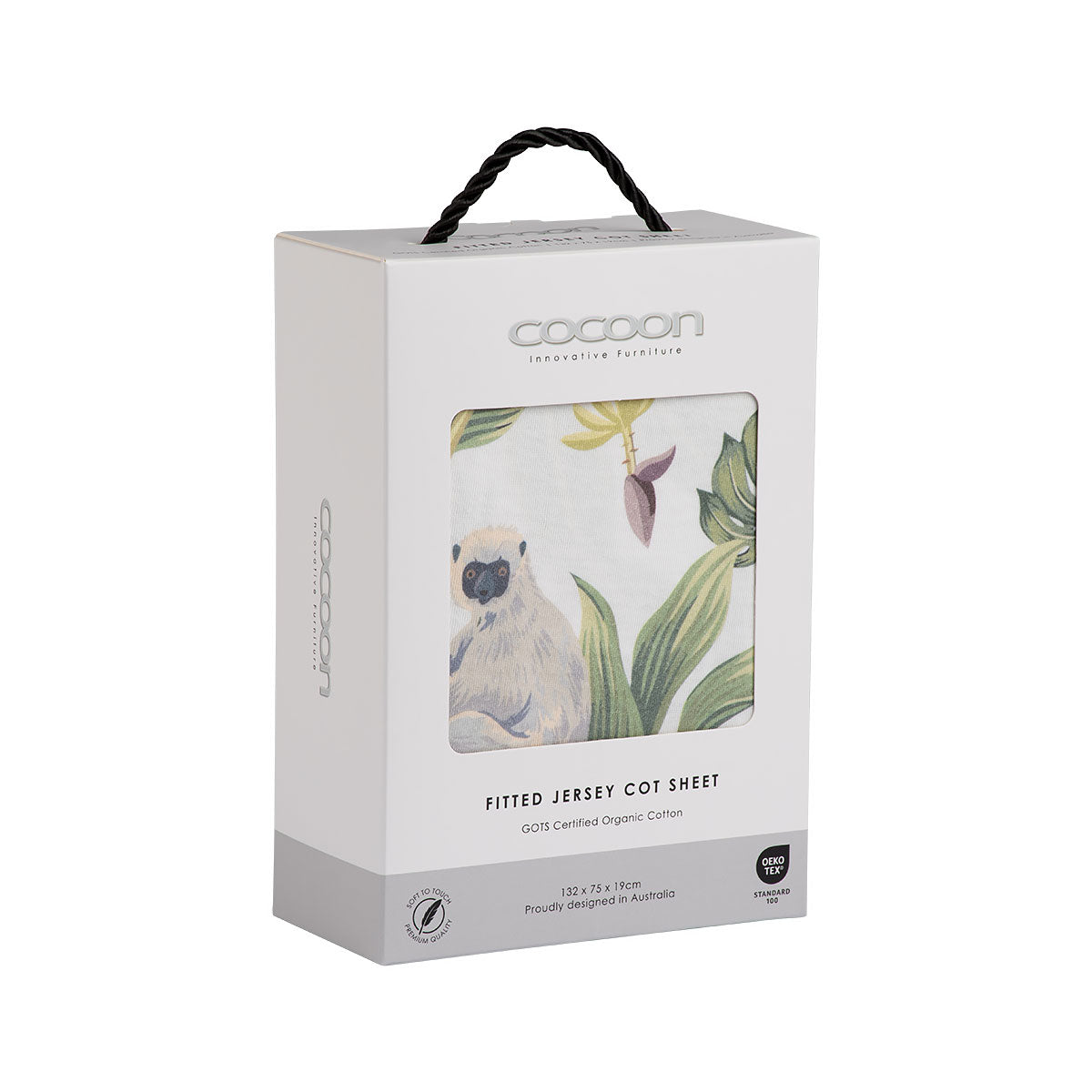 Cocoon Fitted Cot Sheet – Tropicana - Tiny Tots Baby Store