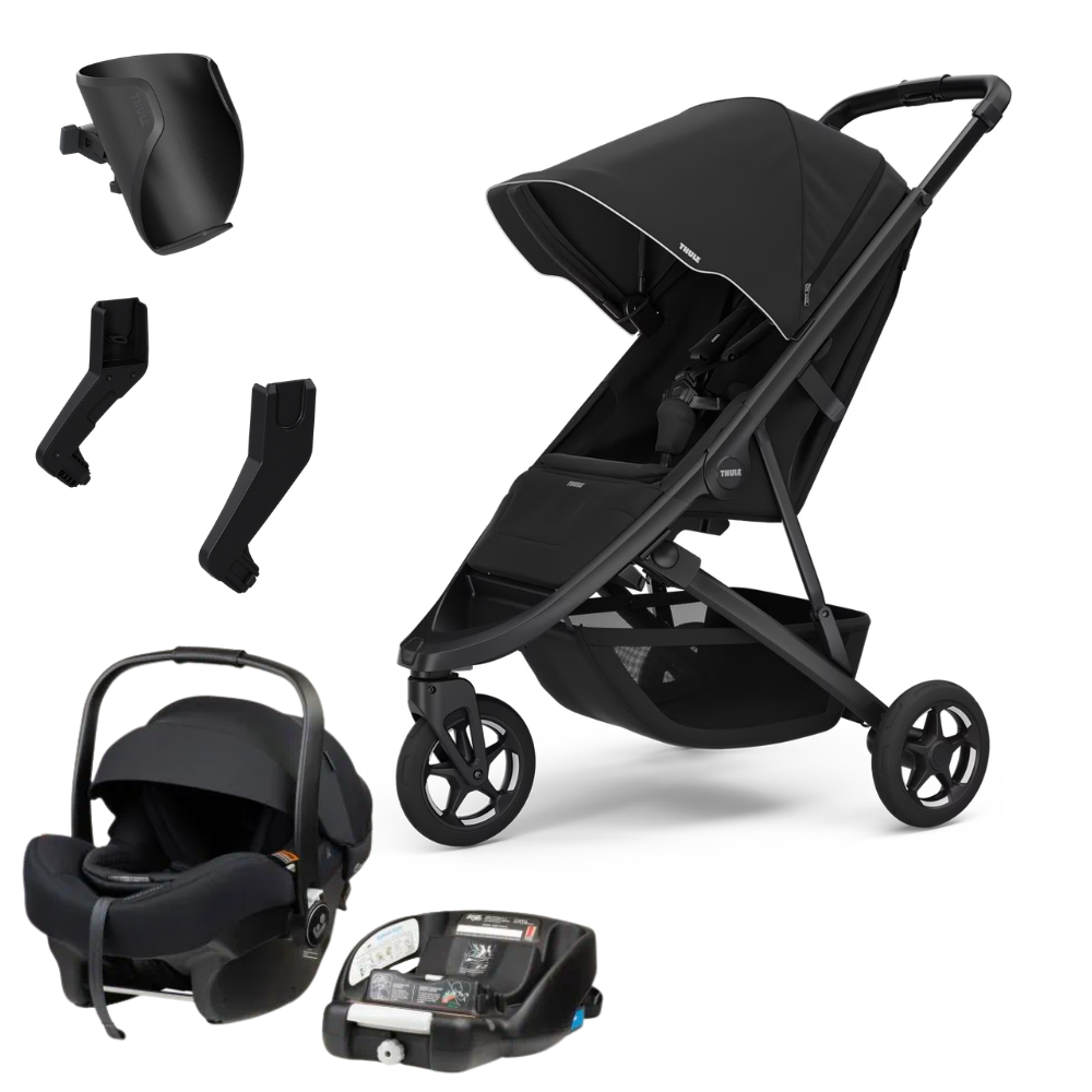 Thule Spring 2- BLACK ( 2026 Updated Version) Travel System
