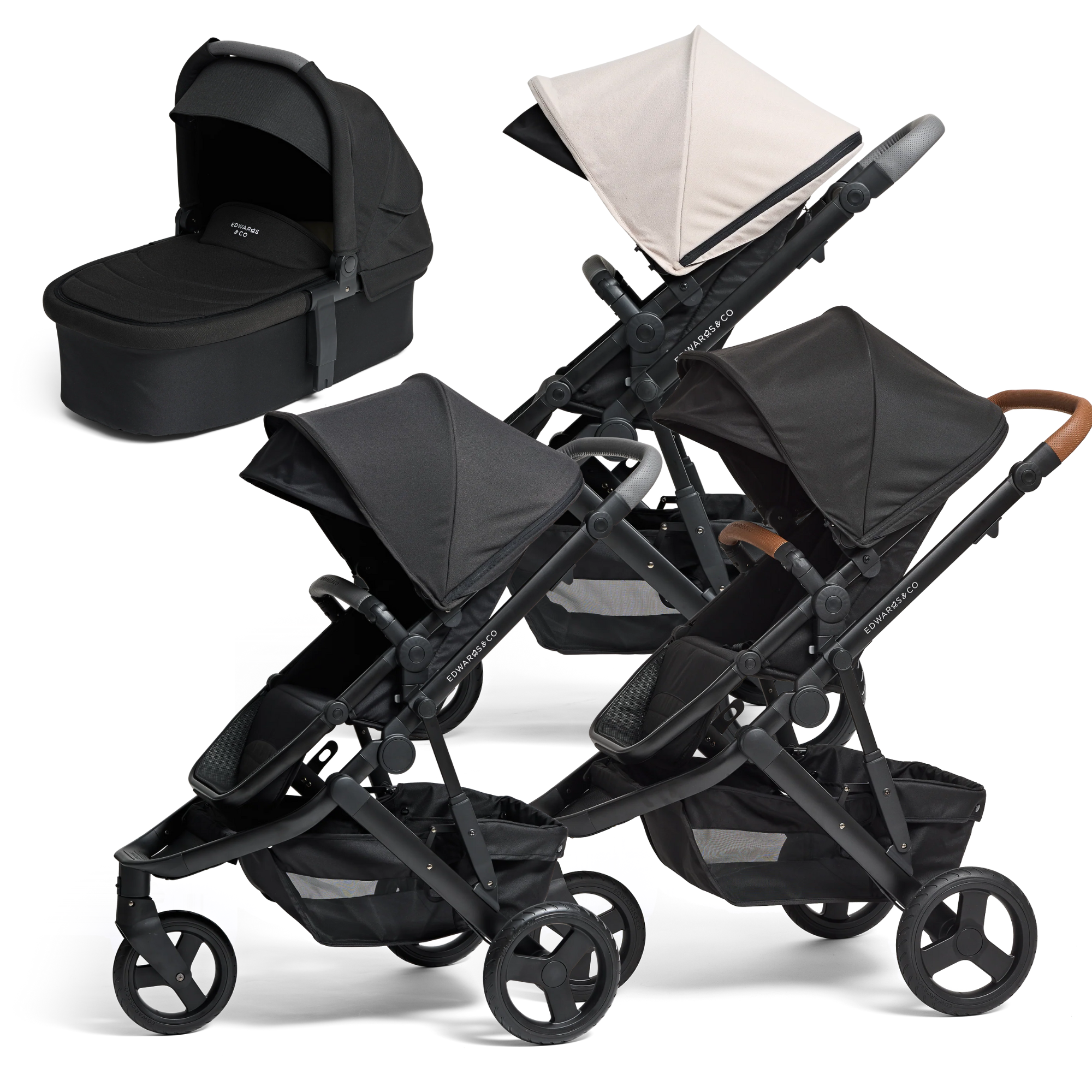 Edwards & Co Oscar M2 Stroller + Carry Cot 2 Package (Sale End 15 May)