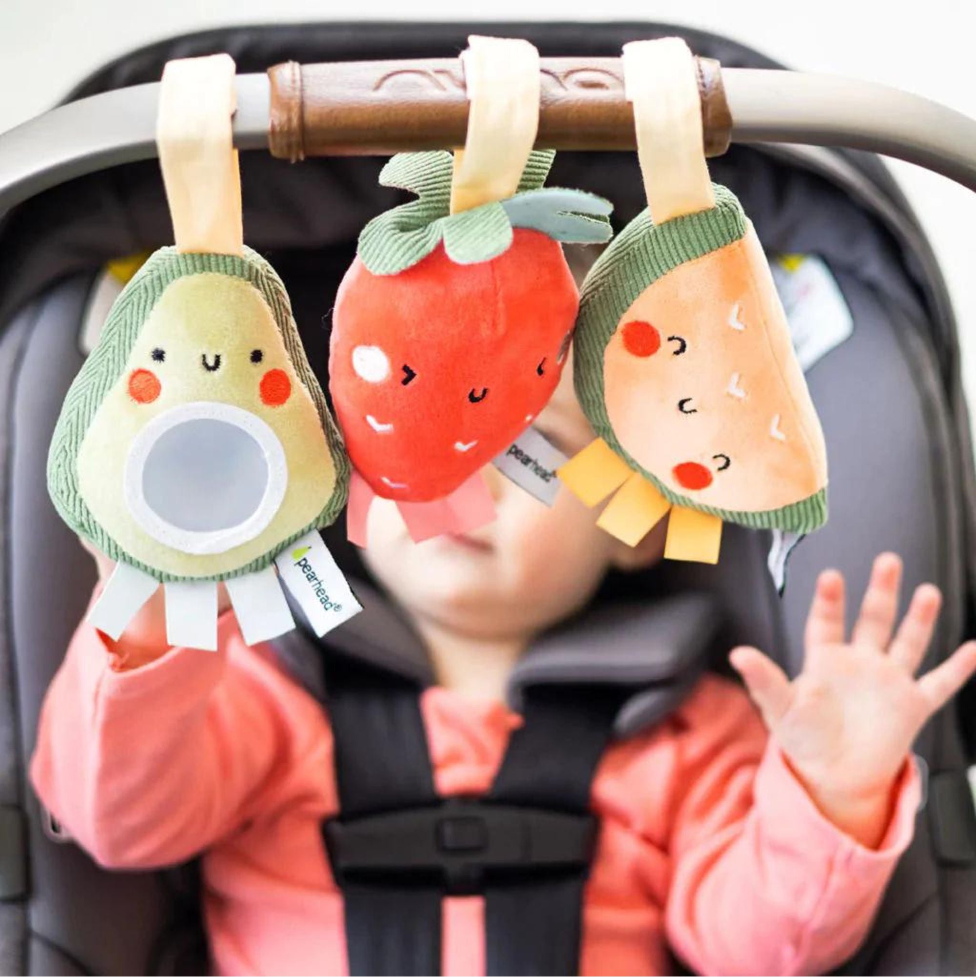 Pearhead Stroller Toy Set of 3 - Fruit - Tiny Tots Baby Store 
