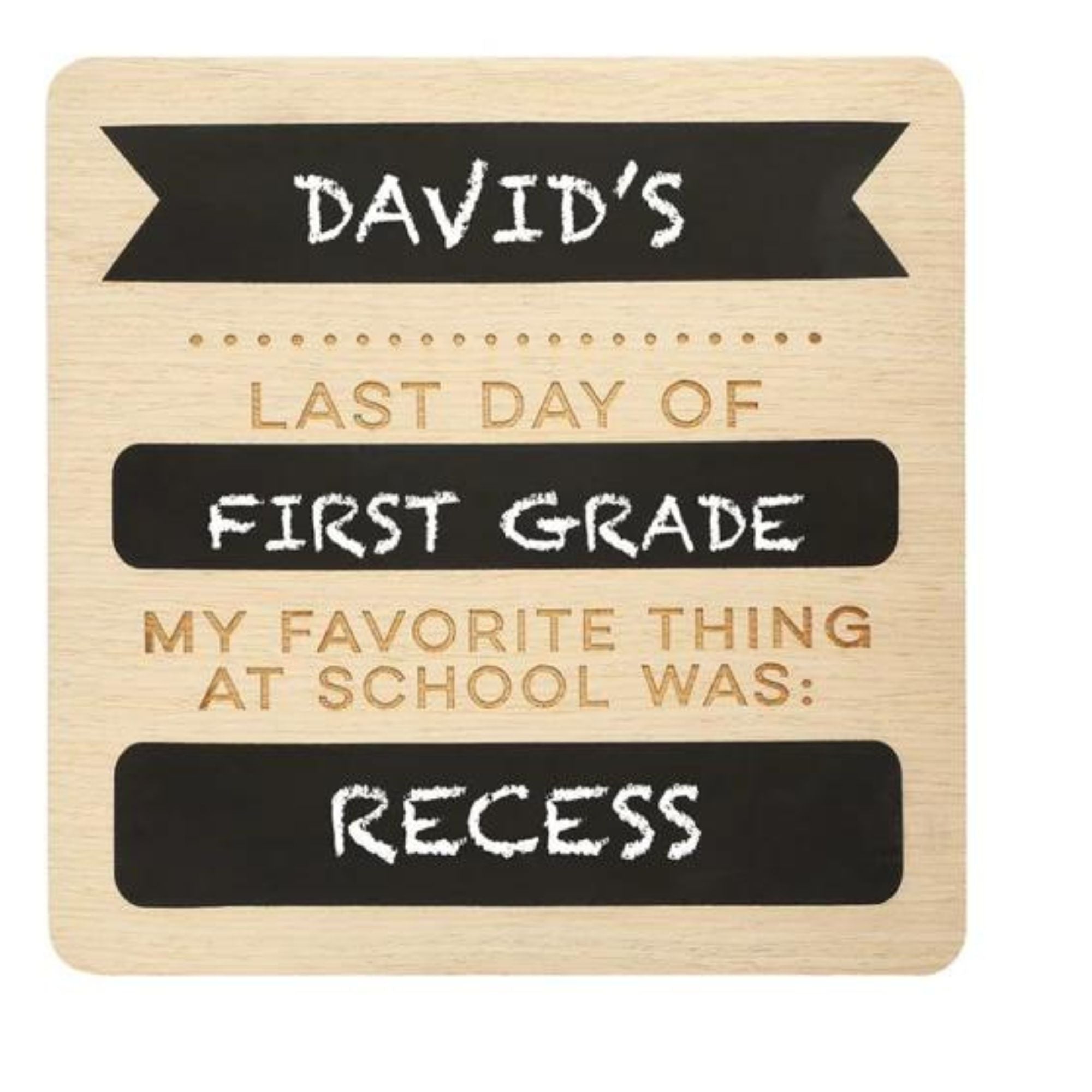 Pearhead Frst & Last Day Wooden Chalkboard - Tiny Tots Baby Store 