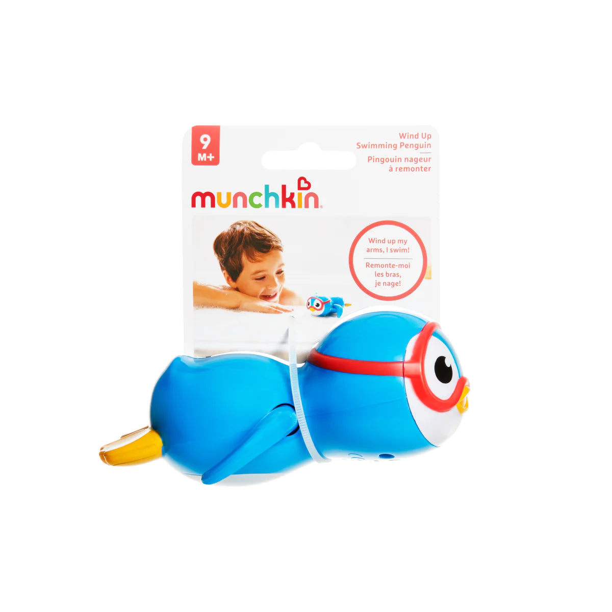 Munchkin Wind Up Swimming Penguin Blue - Tiny Tots Baby Store 