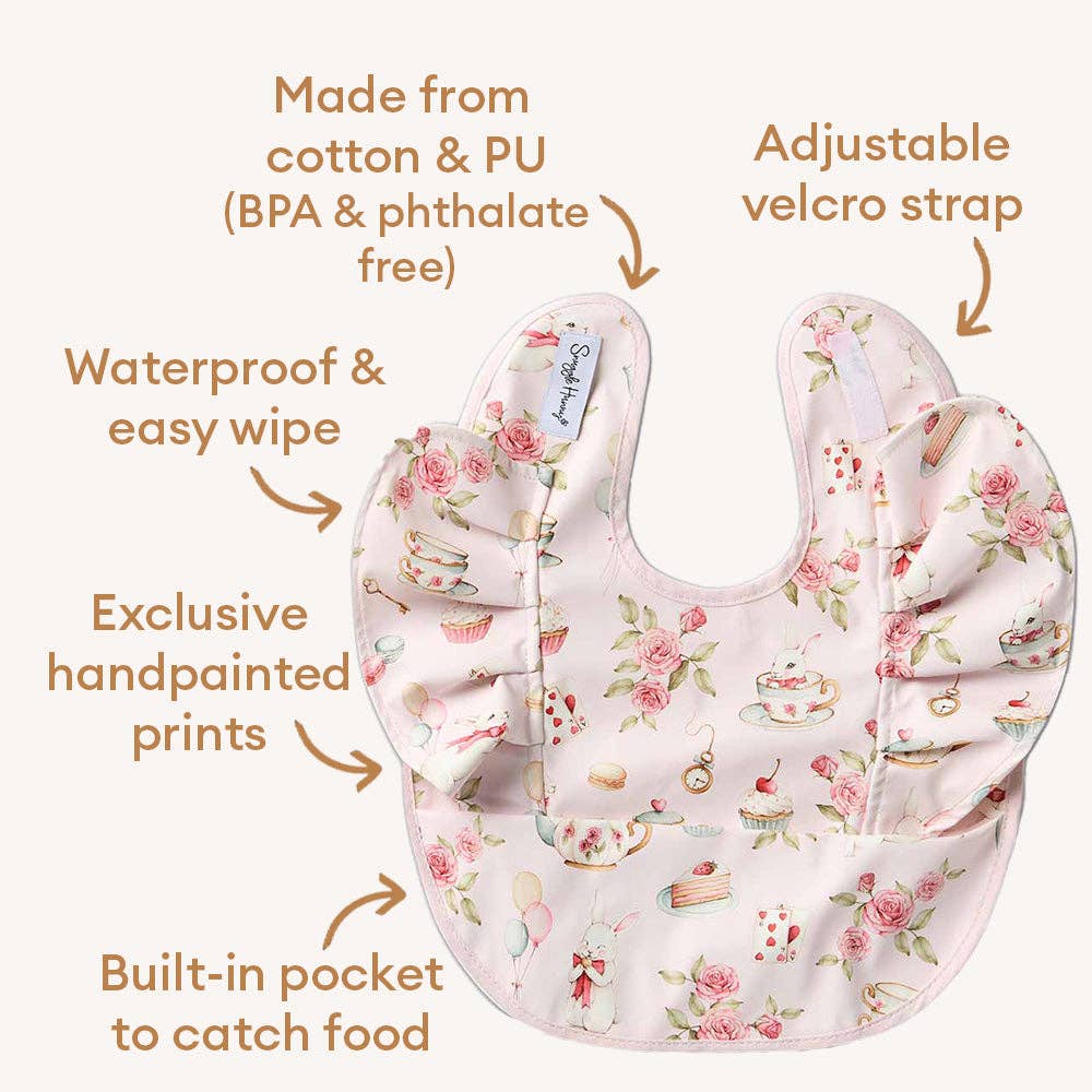 Snuggle Hunny - Alice’s Tea Party Frill Snuggle Bib