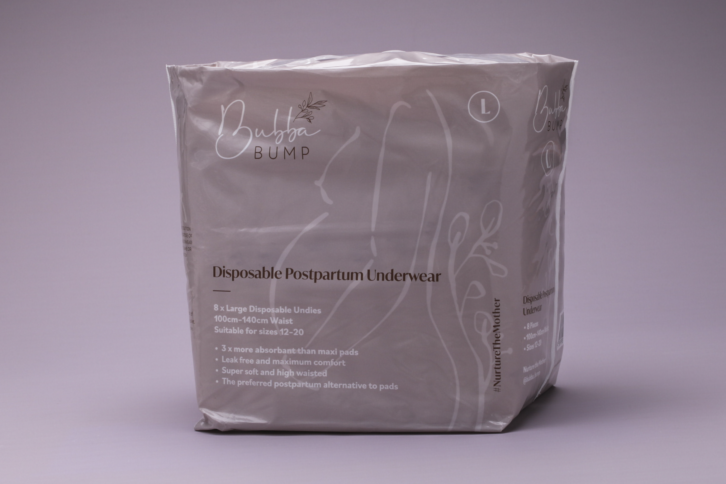Bubba Bump - Disposable Postpartum Underwear - One Pack (8 Pairs) / Medium (6-12)