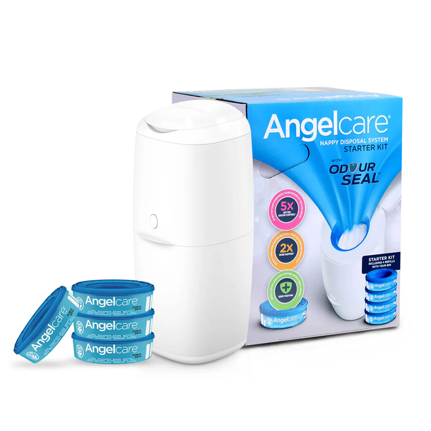 Angelcare Captiva Nappy Disposal System - Starter Kit - Tiny Tots Baby Store